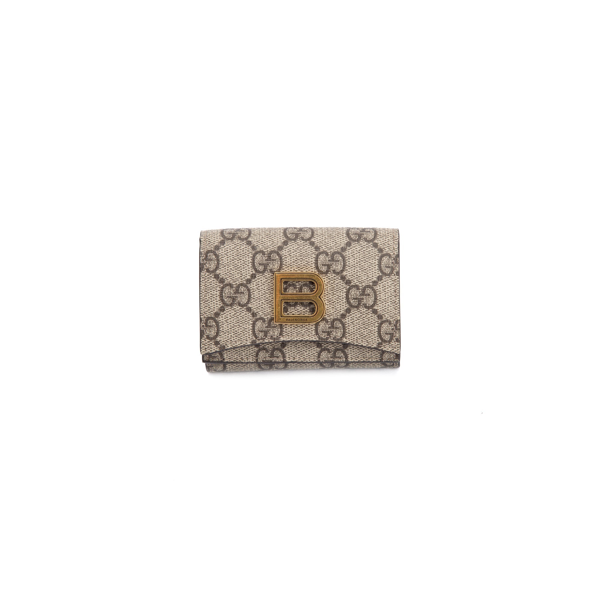 Gucci X Balenciaga The Hacker Project GG Supreme Hourglass Card Case Wallet w/ Box