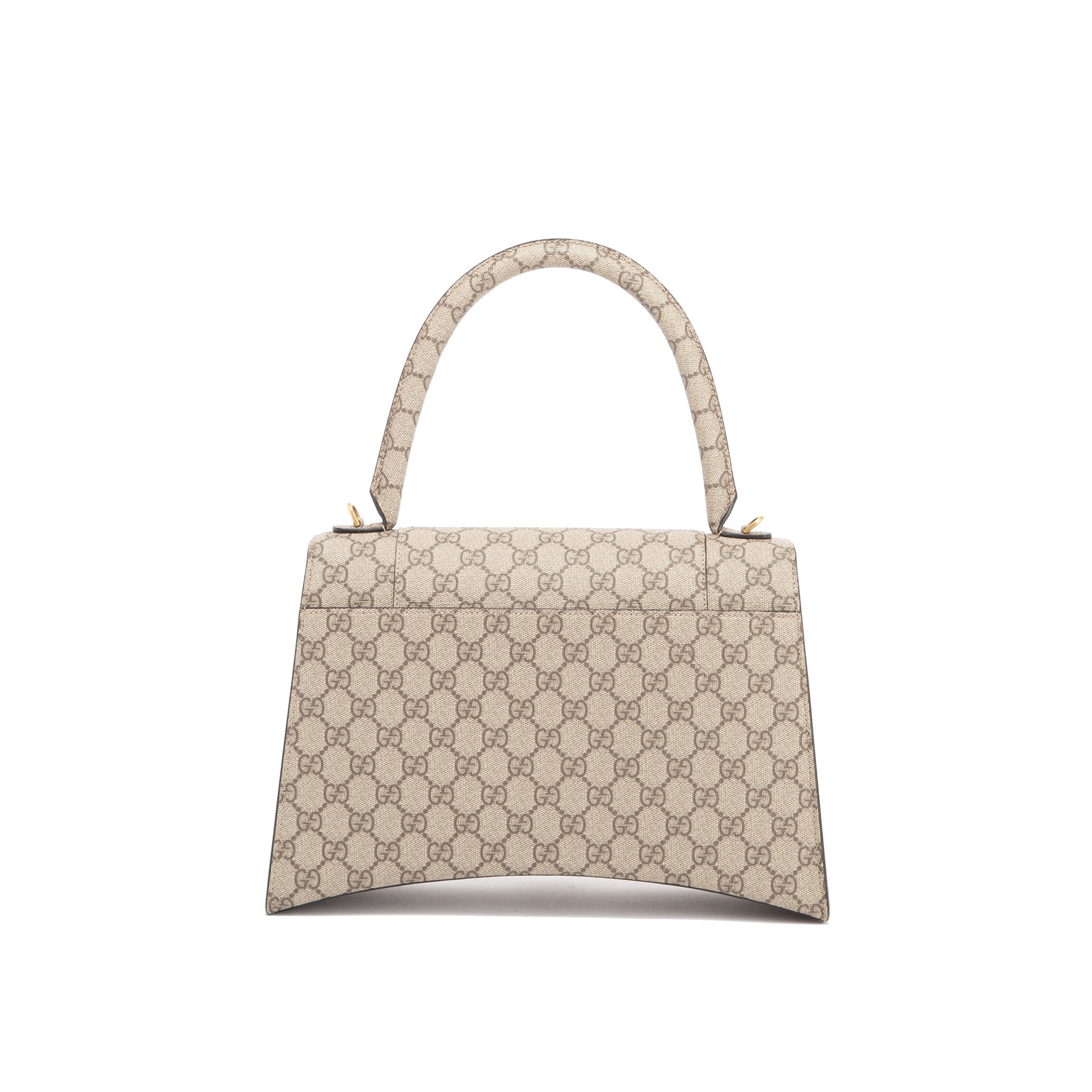 Gucci X Balenciaga The Hacker Project GG Supreme Hourglass Medium Top Handle Bag w/ Box