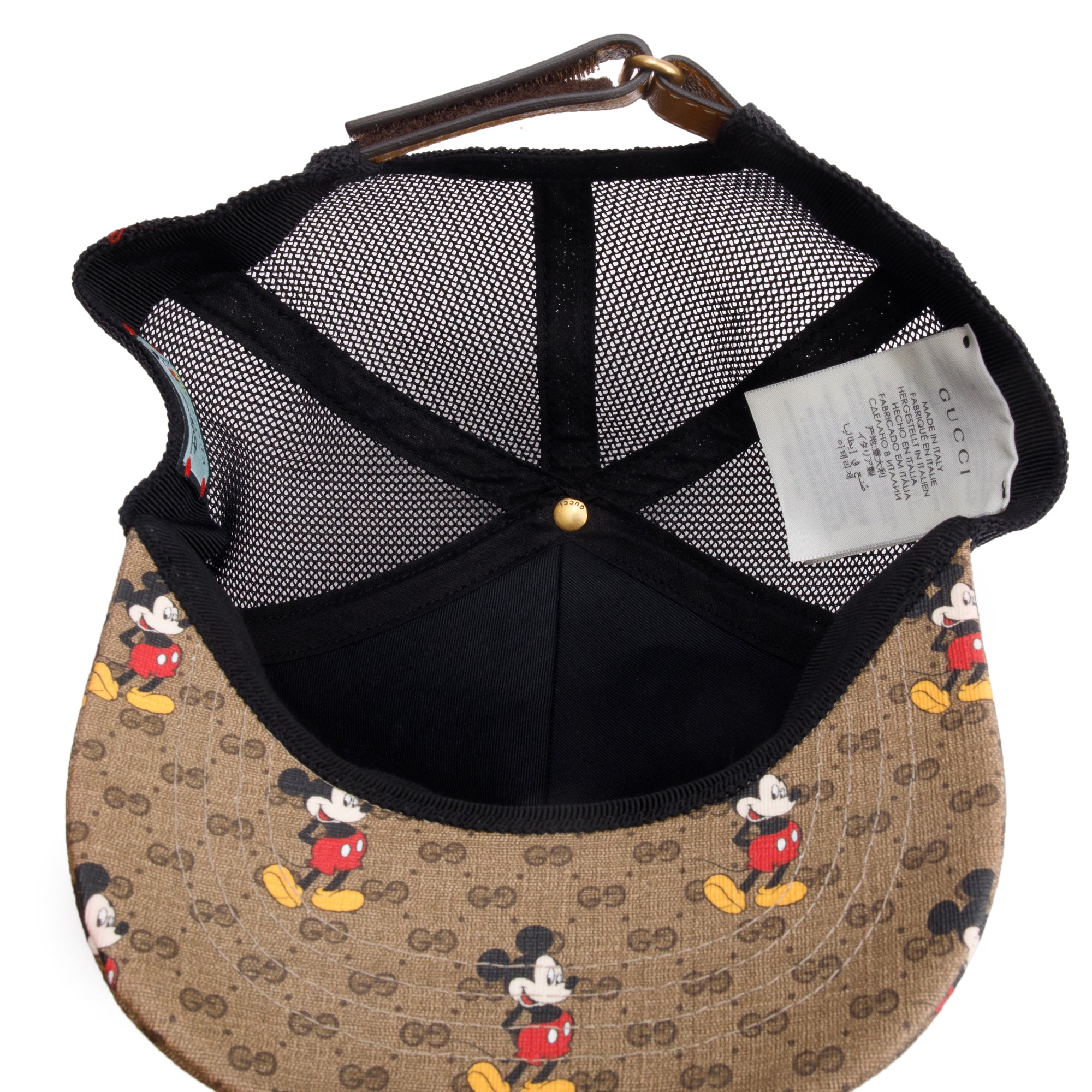 Gucci X Disney Mickey Mouse Micro GG Tracker Hat, Size L 59