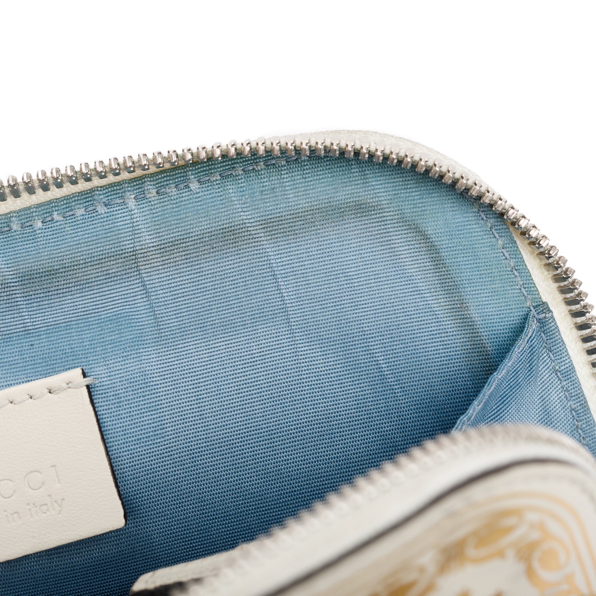 Gucci X Sega White Calfskin Leather Guccy Stars Mini Dome Crossbody