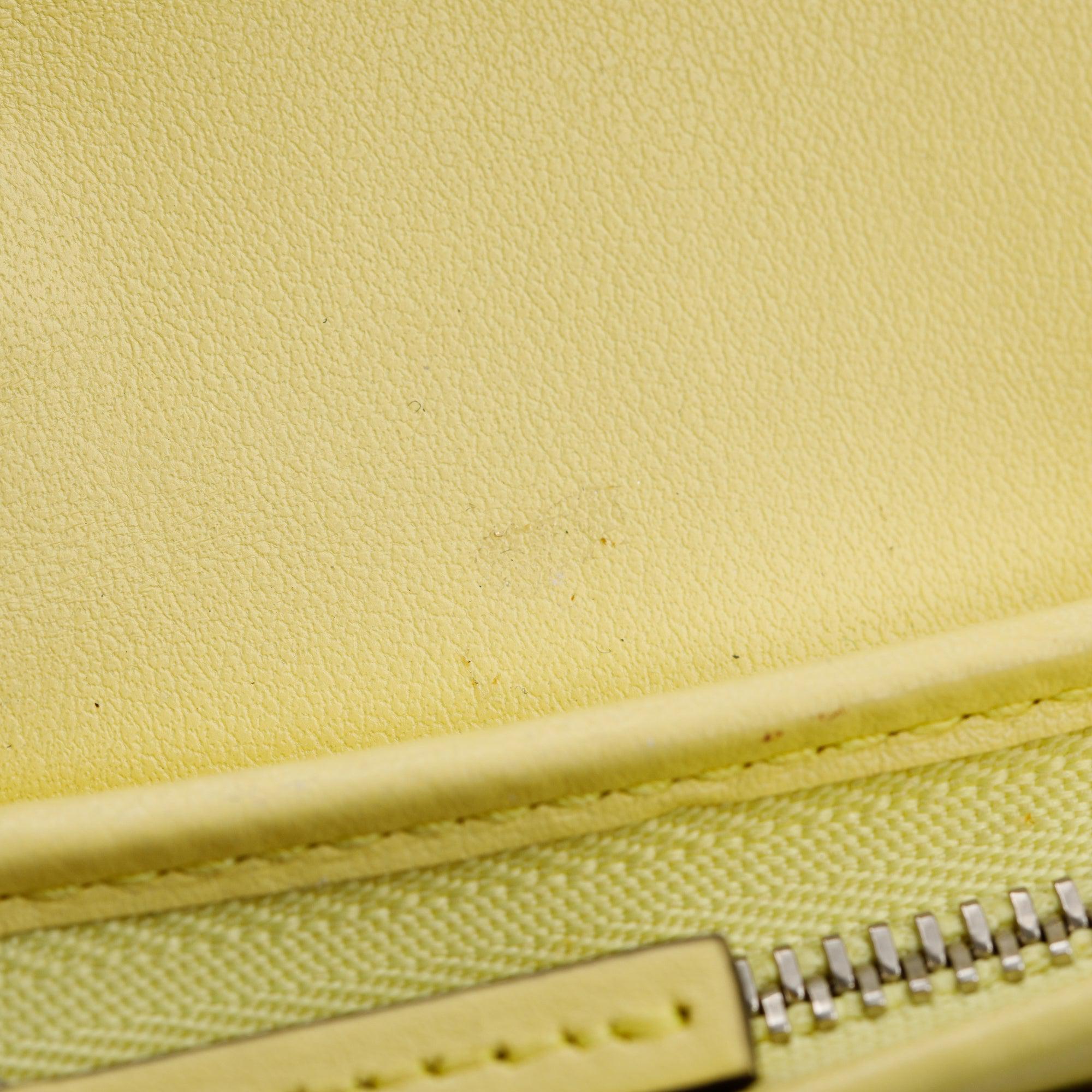 Gucci Yellow GG Marmont Matelasse Leather Mini Wallet On Chain w/ Box