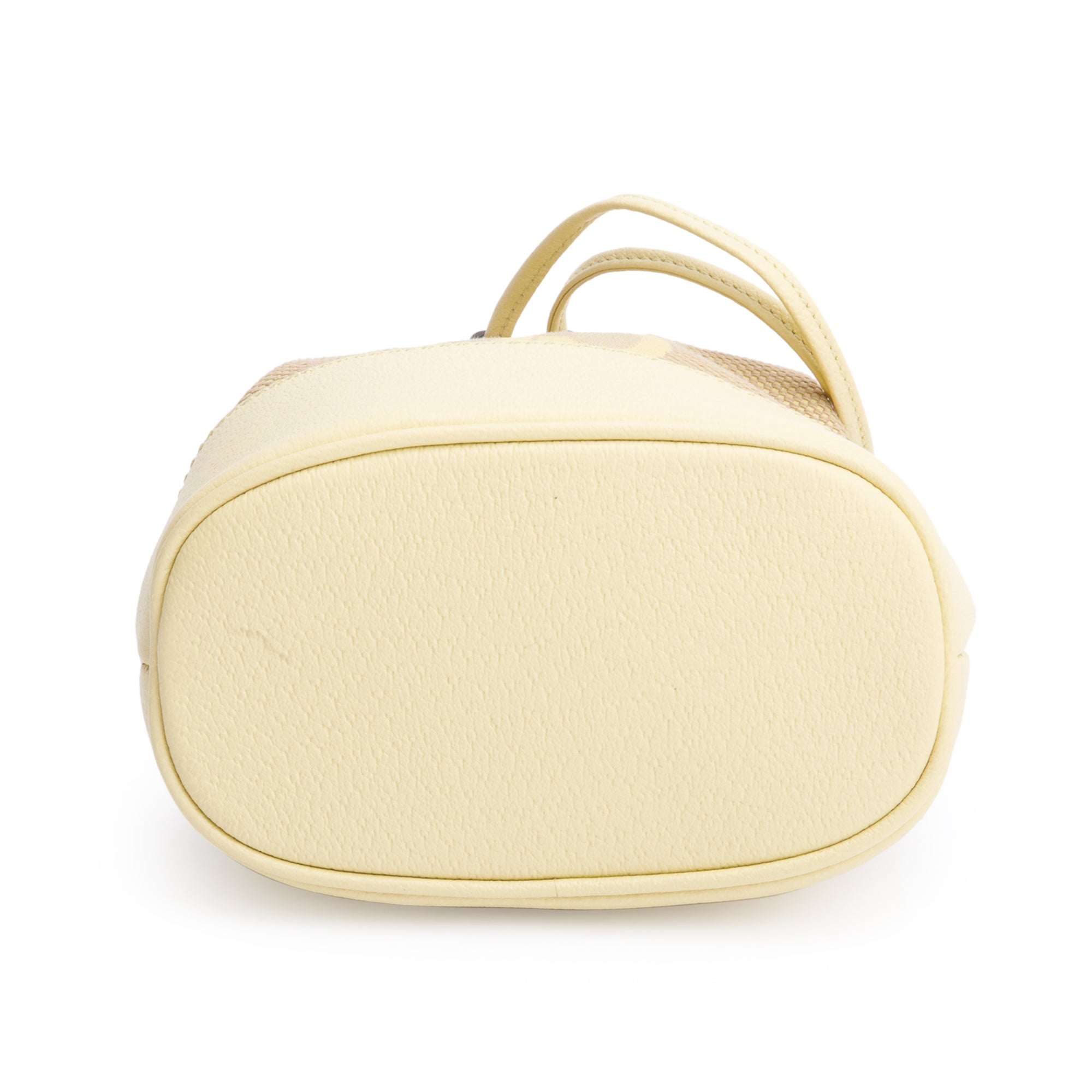 Gucci Yellow Jumbo GG Canvas & Leather Ophidia Mini Bucket Bag w/ Box