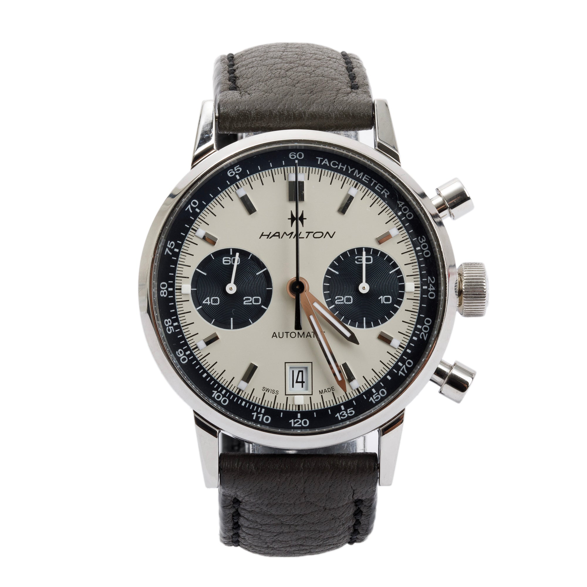 Hamilton 2023 Stainless Steel Classic Intra-Matic Automatic Chronograph 40 MM Watch w/ Box & Papers