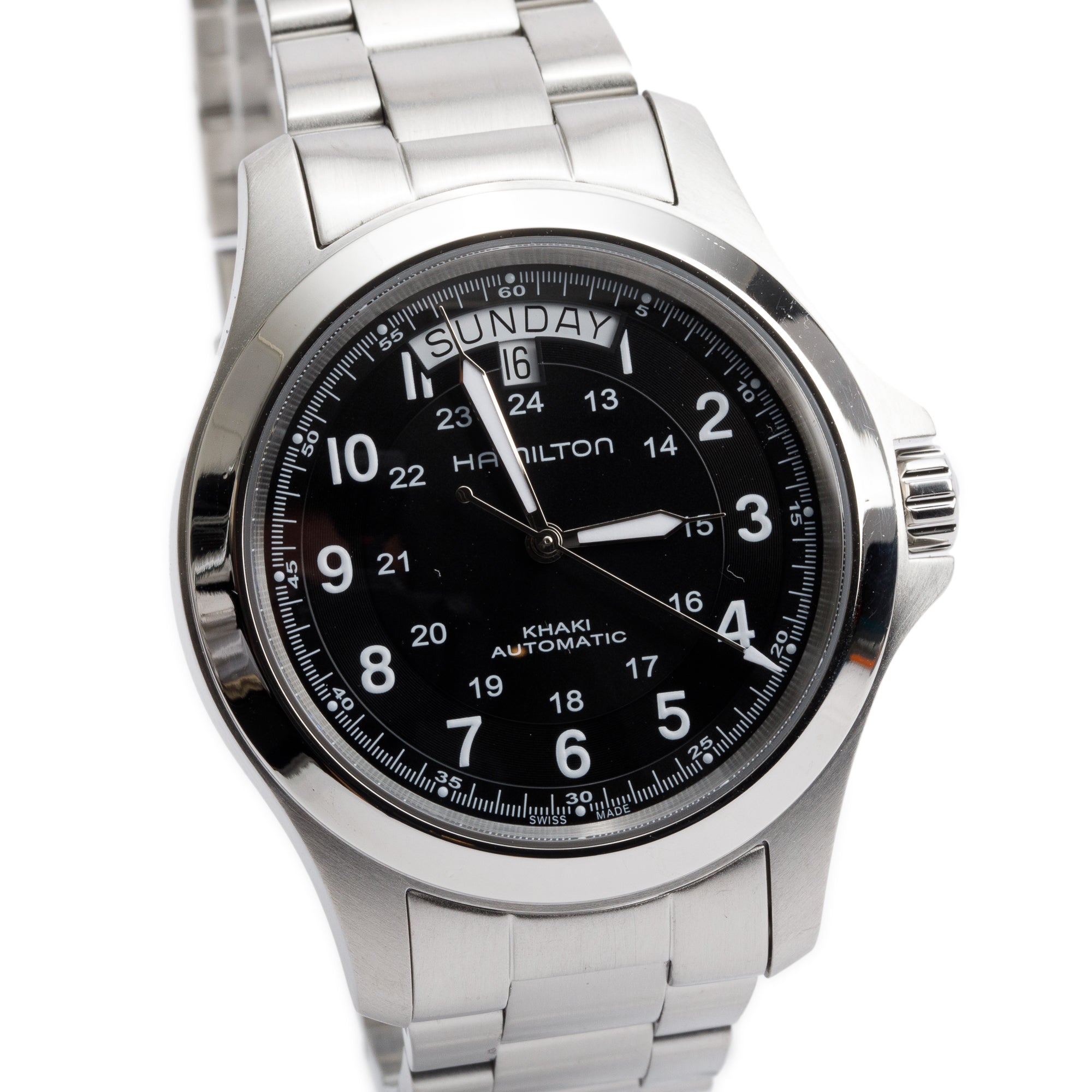 Hamilton 2023 Stainless Steel Khaki Field King 40 MM Automatic Watch w/ Box & Papers