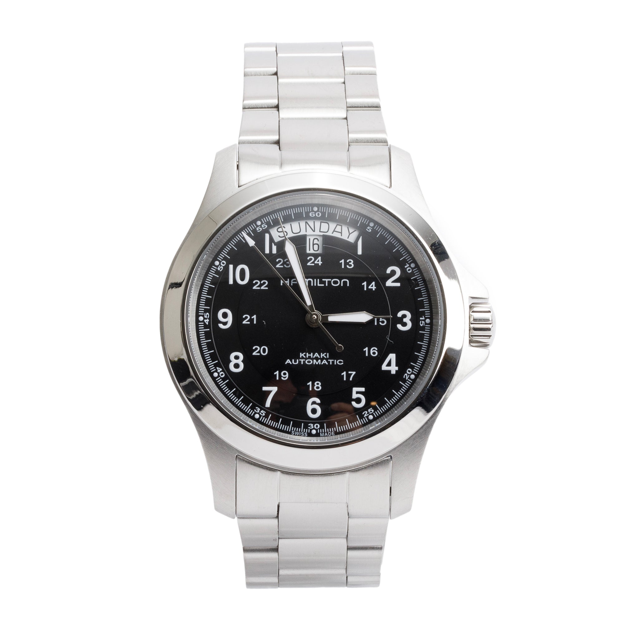 Hamilton 2023 Stainless Steel Khaki Field King 40 MM Automatic Watch w/ Box & Papers