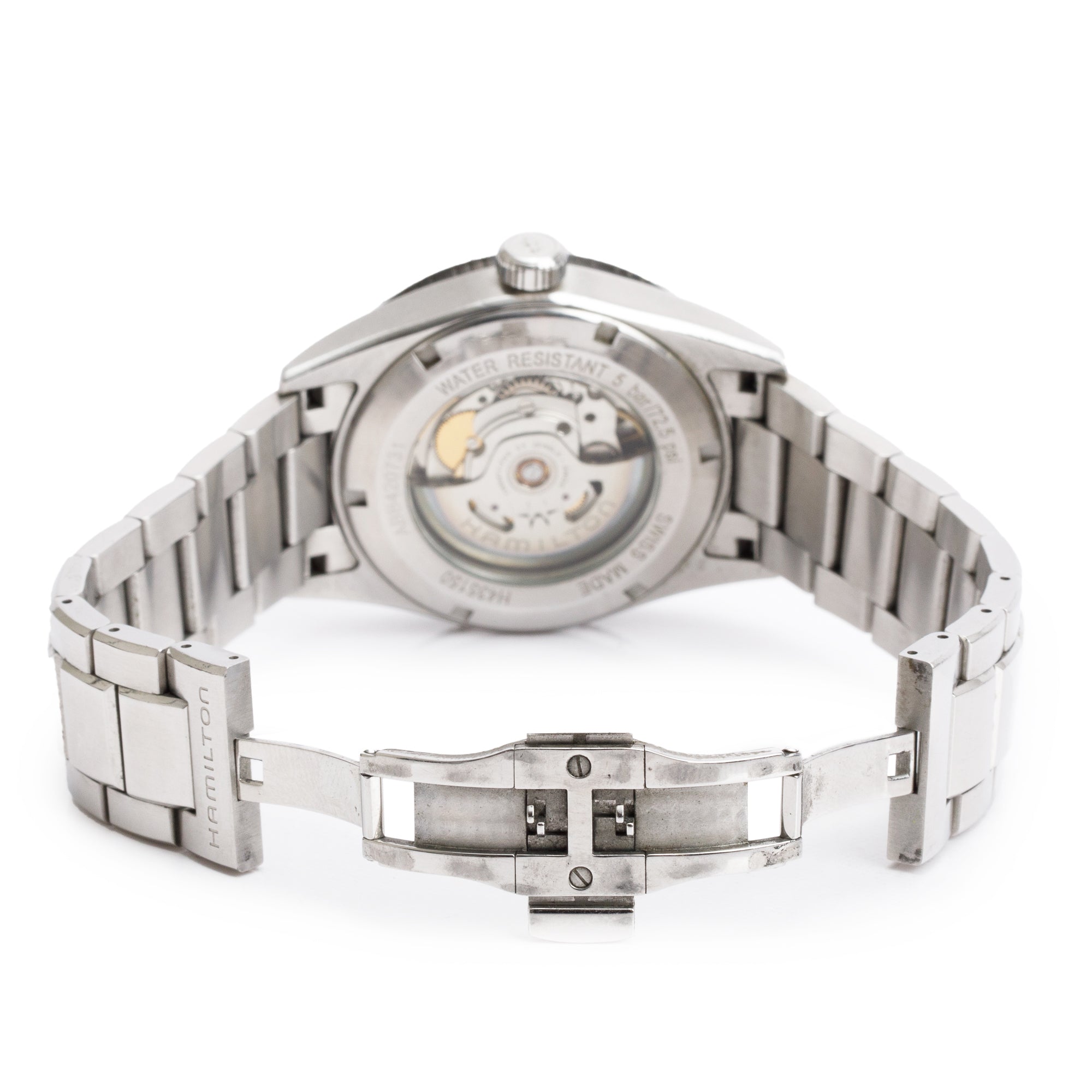 Hamilton Stainless Steel Broadway 42 MM Automatic Watch w/ Box & Papers