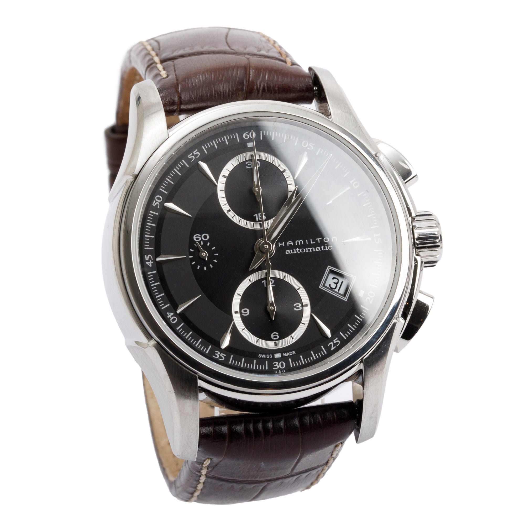 Hamilton Stainless Steel Jazzmaster Automatic Chronograph 42 MM Watch