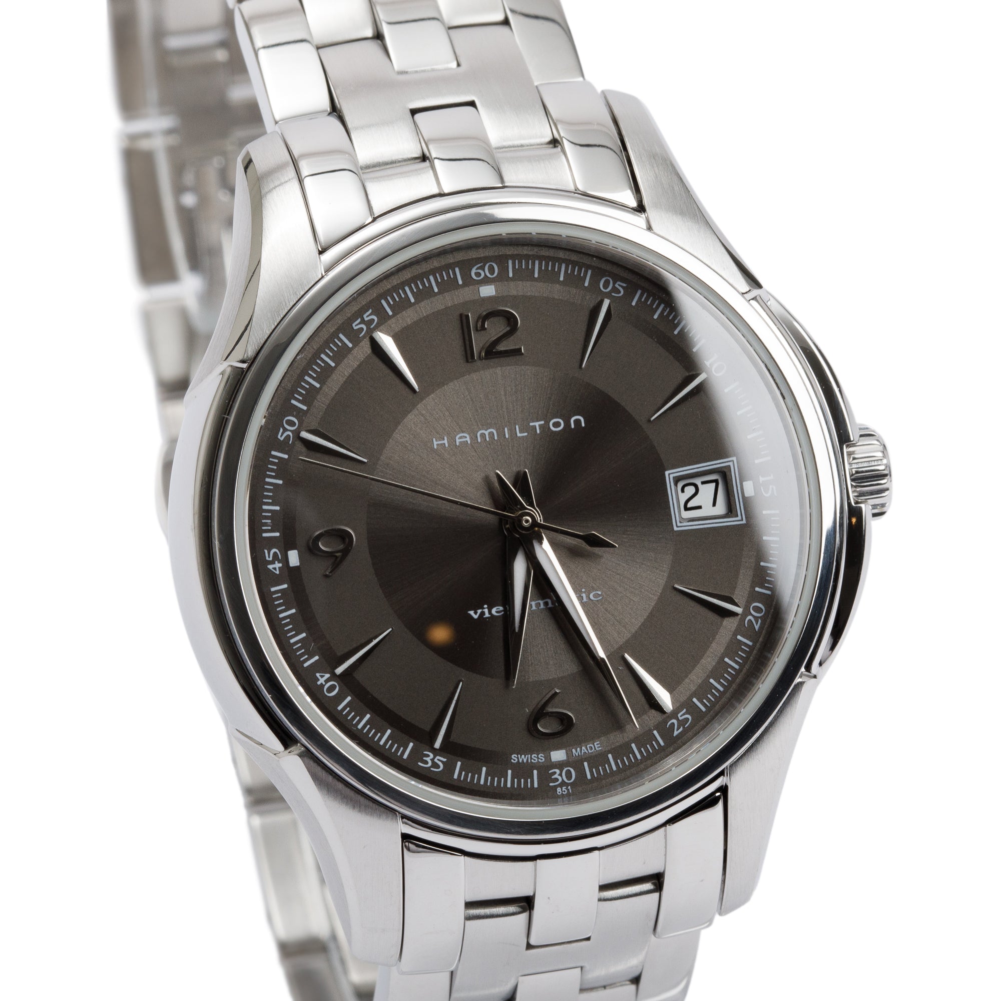 Hamilton Stainless Steel Jazzmaster Viewmatic 38 MM Automatic Watch