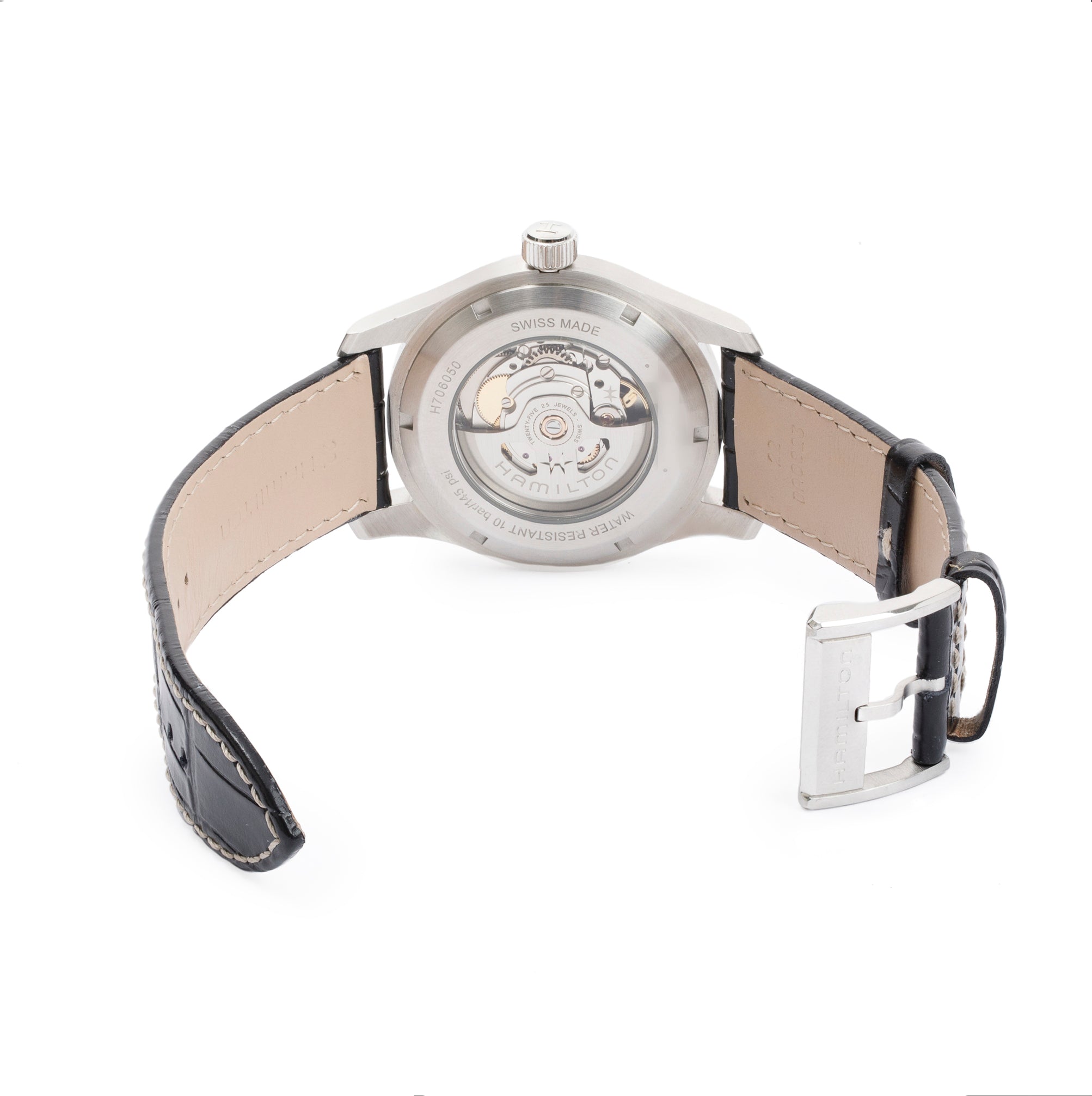 Hamilton Stainless Steel Khaki Field 42 MM Automatic Watch w/ Box & Papers