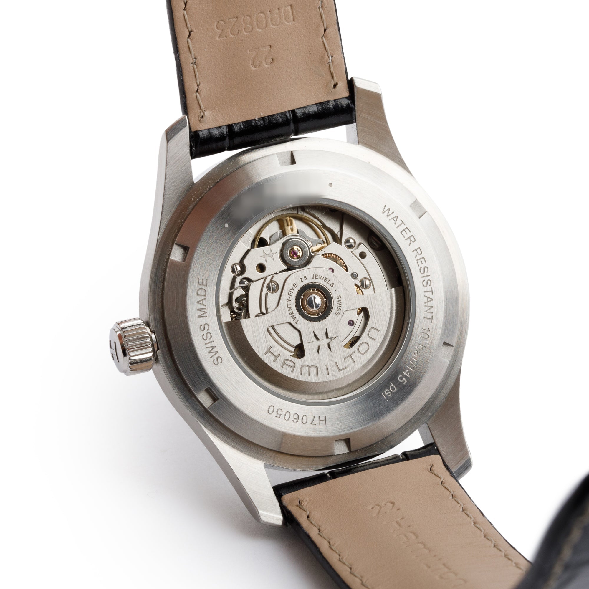 Hamilton Stainless Steel Khaki Field 42 MM Automatic Watch w/ Box & Papers