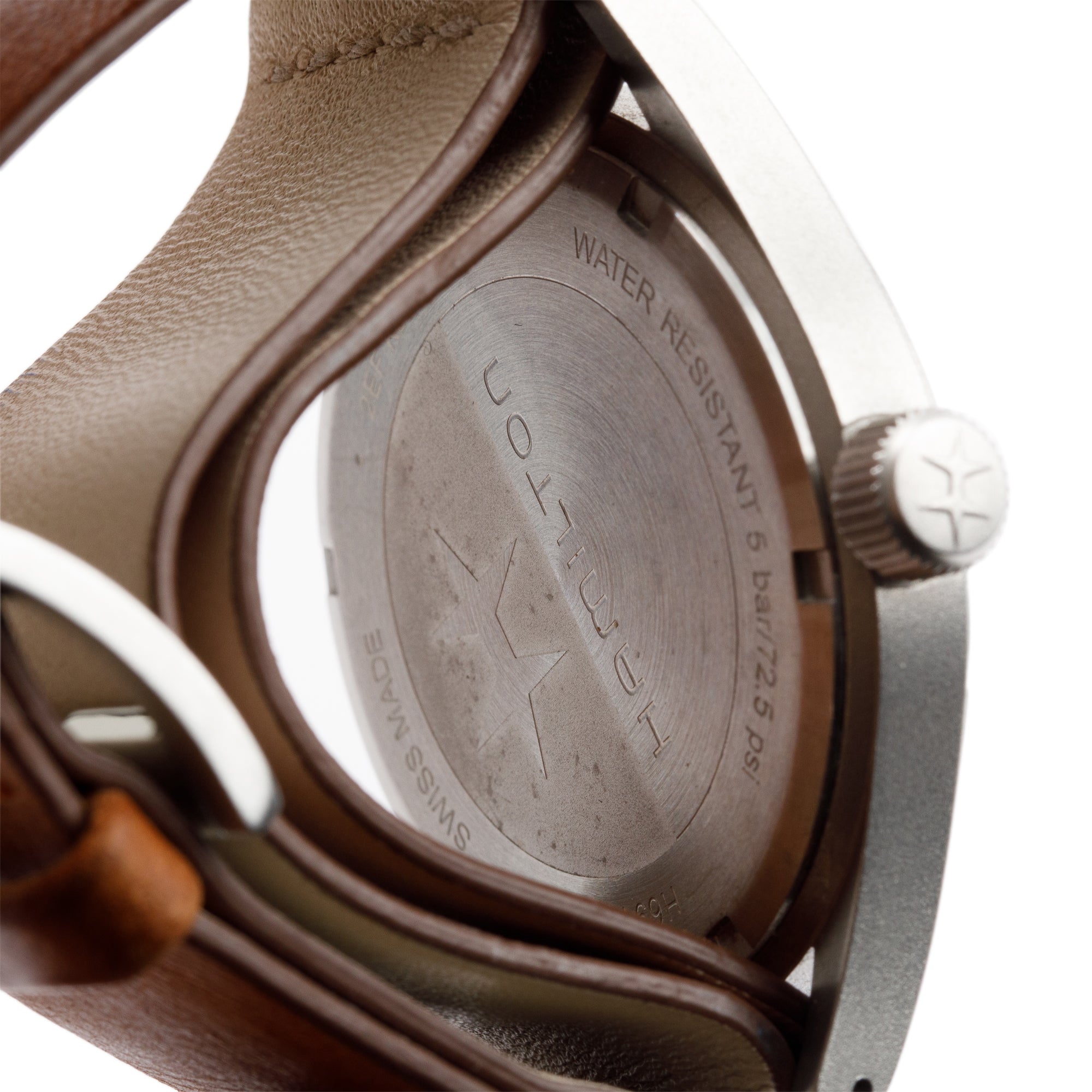 Hamilton Stainless Steel Khaki Field Mechanical 38 MM Watch w/ Box & Papers