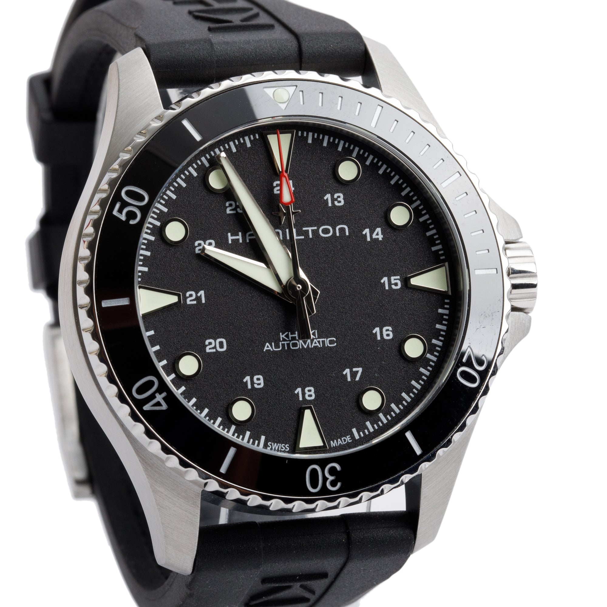 Hamilton Stainless Steel Khaki Navy Scuba 43 MM Automatic Watch w/ Box & Papers