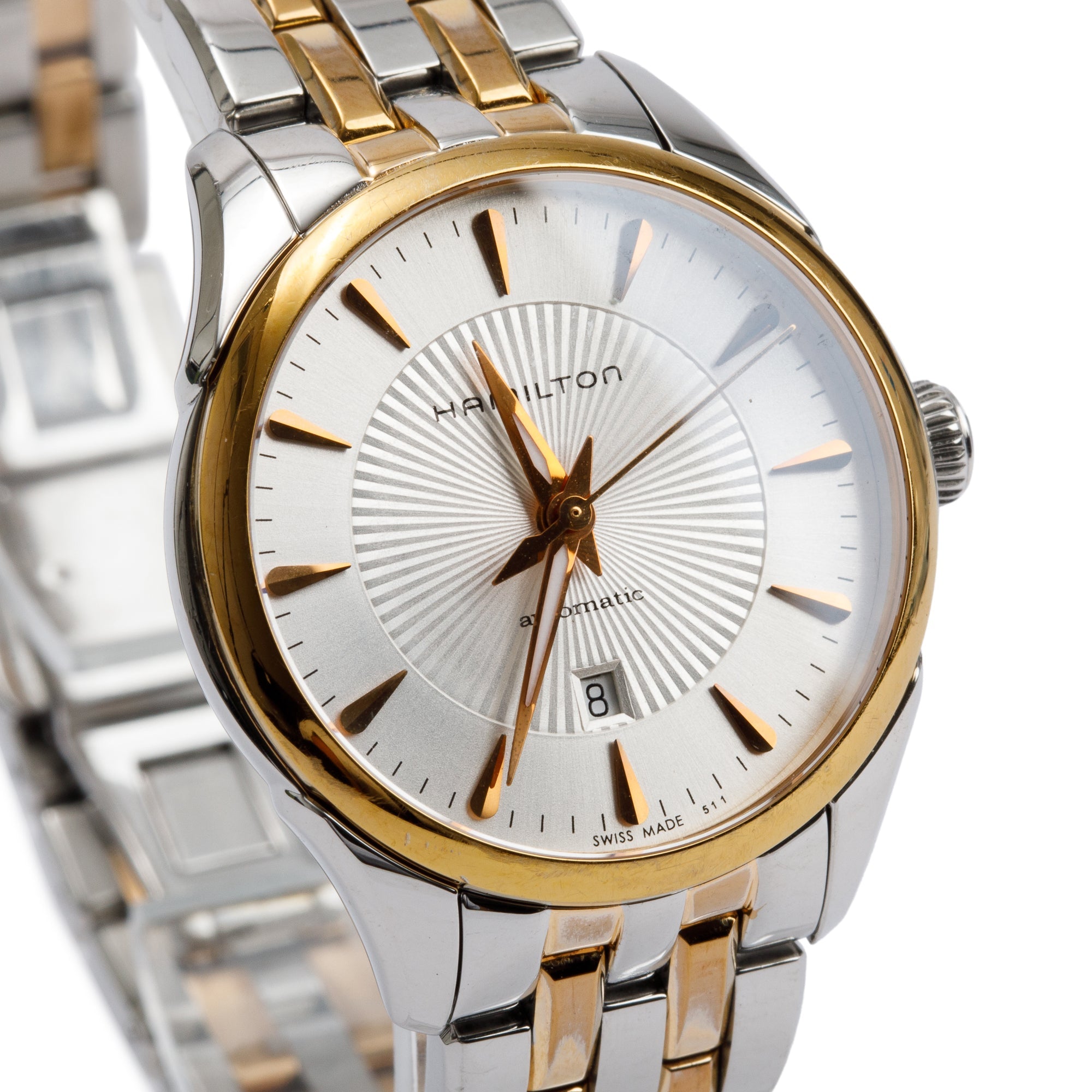 Hamilton Two-Tone Stainless Steel Jazzmaster 30 MM Automatic Watch H422250