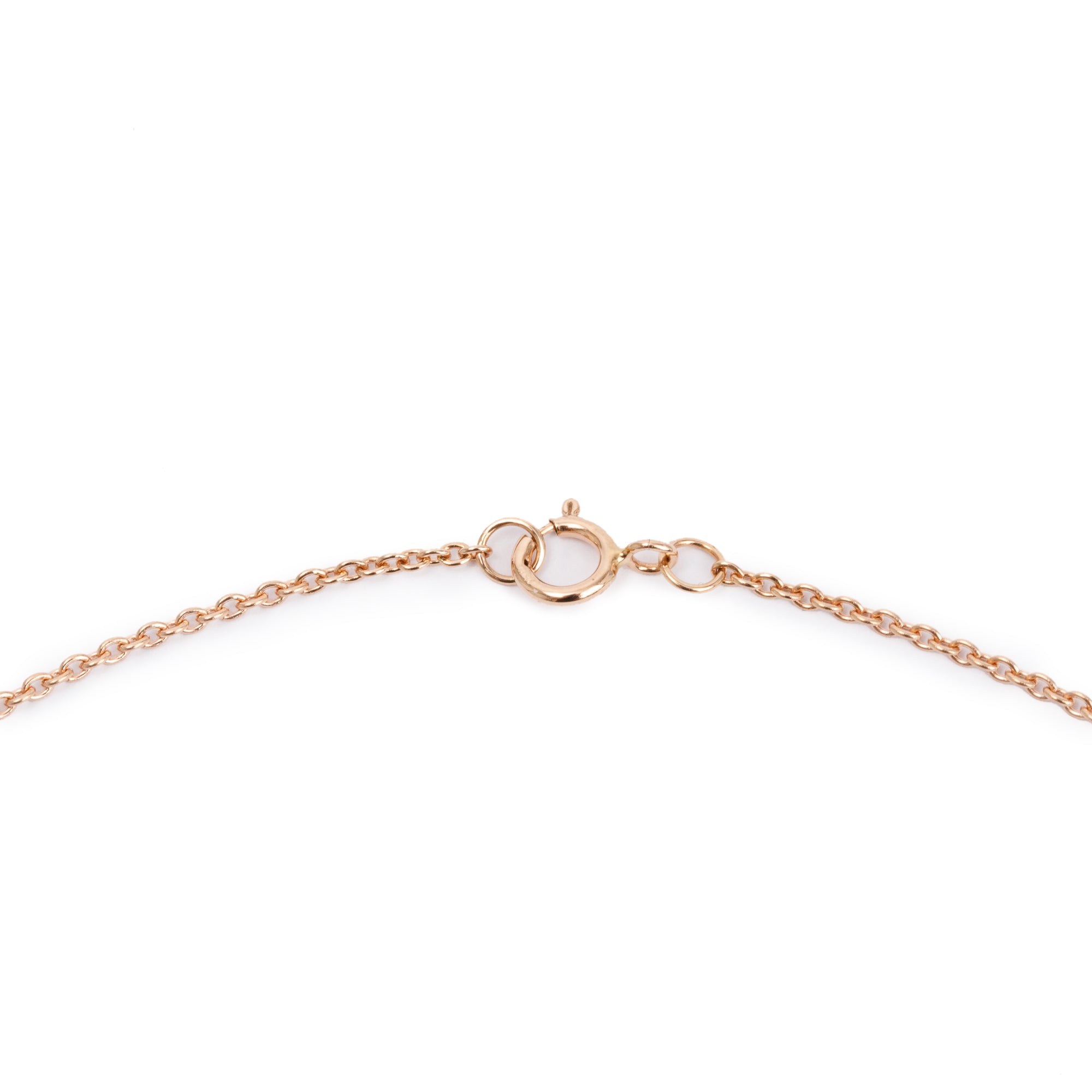 Hermes 18k Rose Gold Diamond Amulettes Constance Pendant Necklace