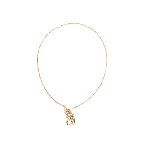 Hermes 18k Yellow Gold Chaine D'Ancre Heart Toggle Necklace – OLIVER'S