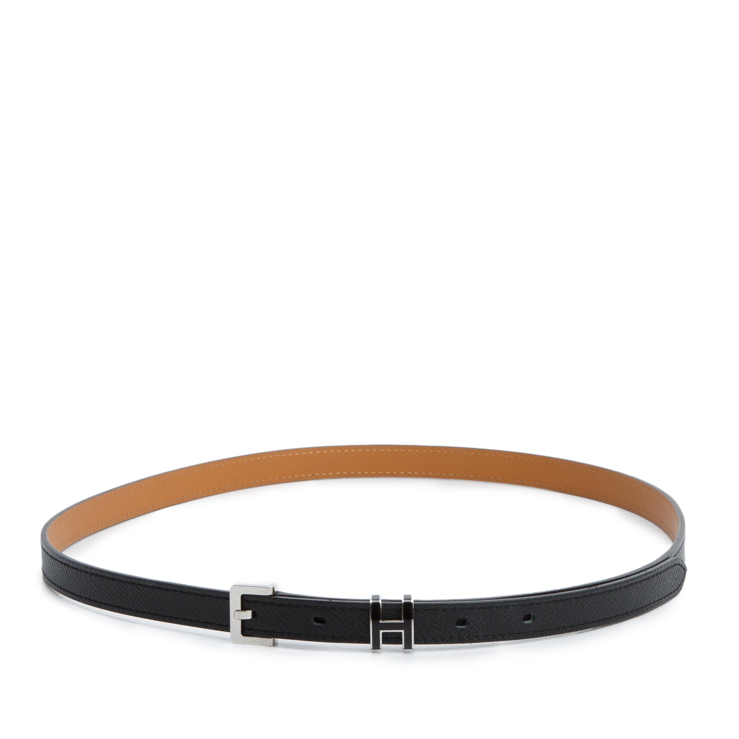 Hermes 2022 Noir Epsom 15mm Pop H Belt 90