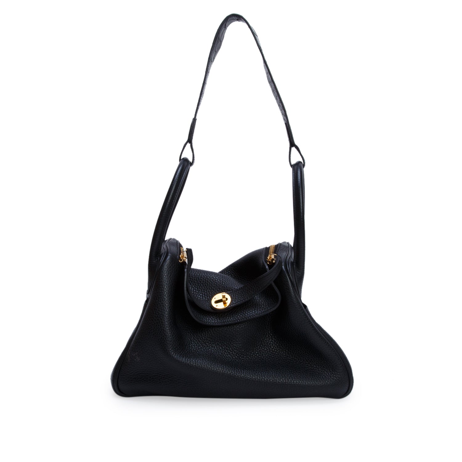 Hermes Noir Taurillon Clemence Crocodile Niloticus Lindy Touch 30