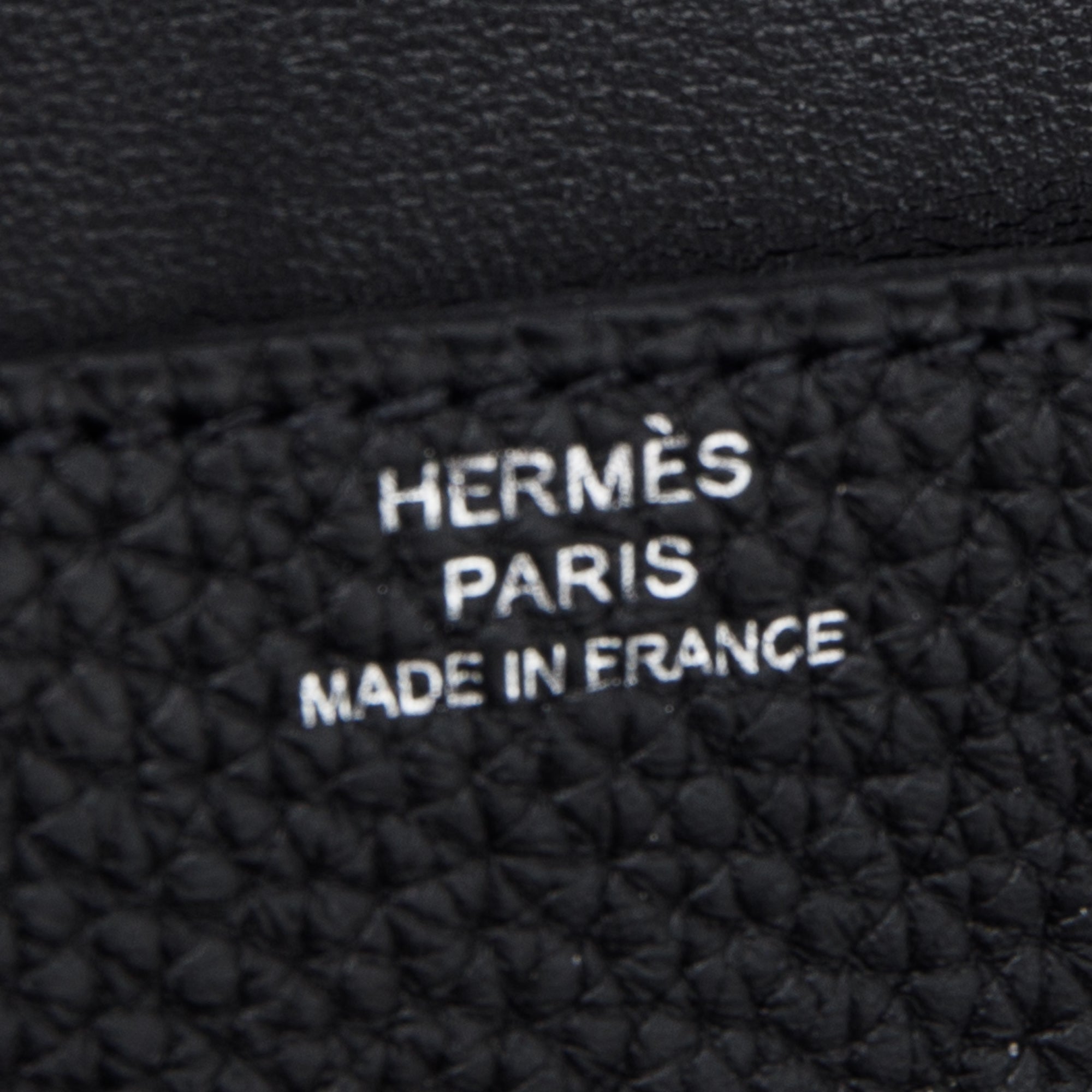 Hermes 2020 Black Clemence Dogon Card Holder w/ Box