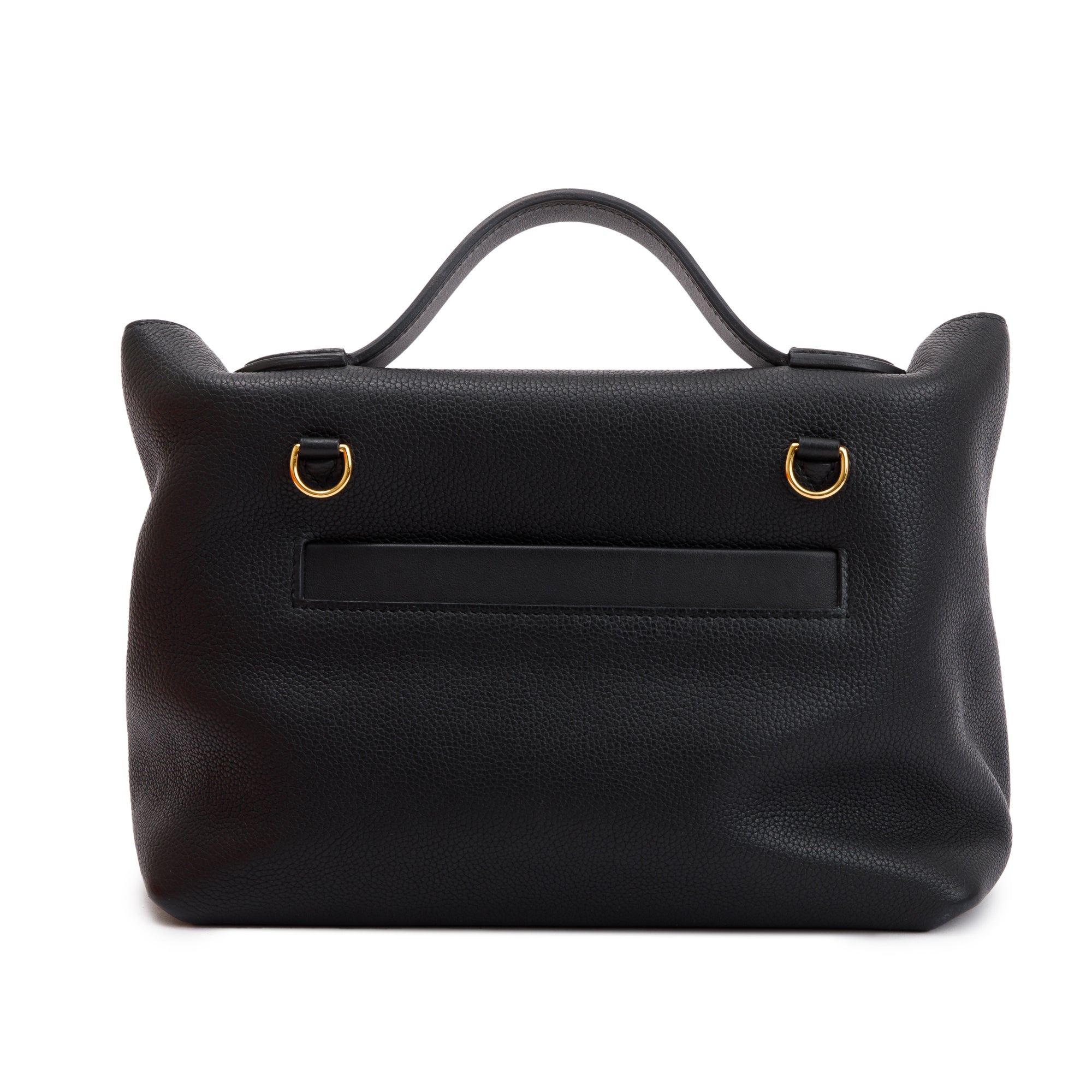 Hermes 2020 Black Noir Togo & Swift Leather 24/24 29 w/ Strap & Box