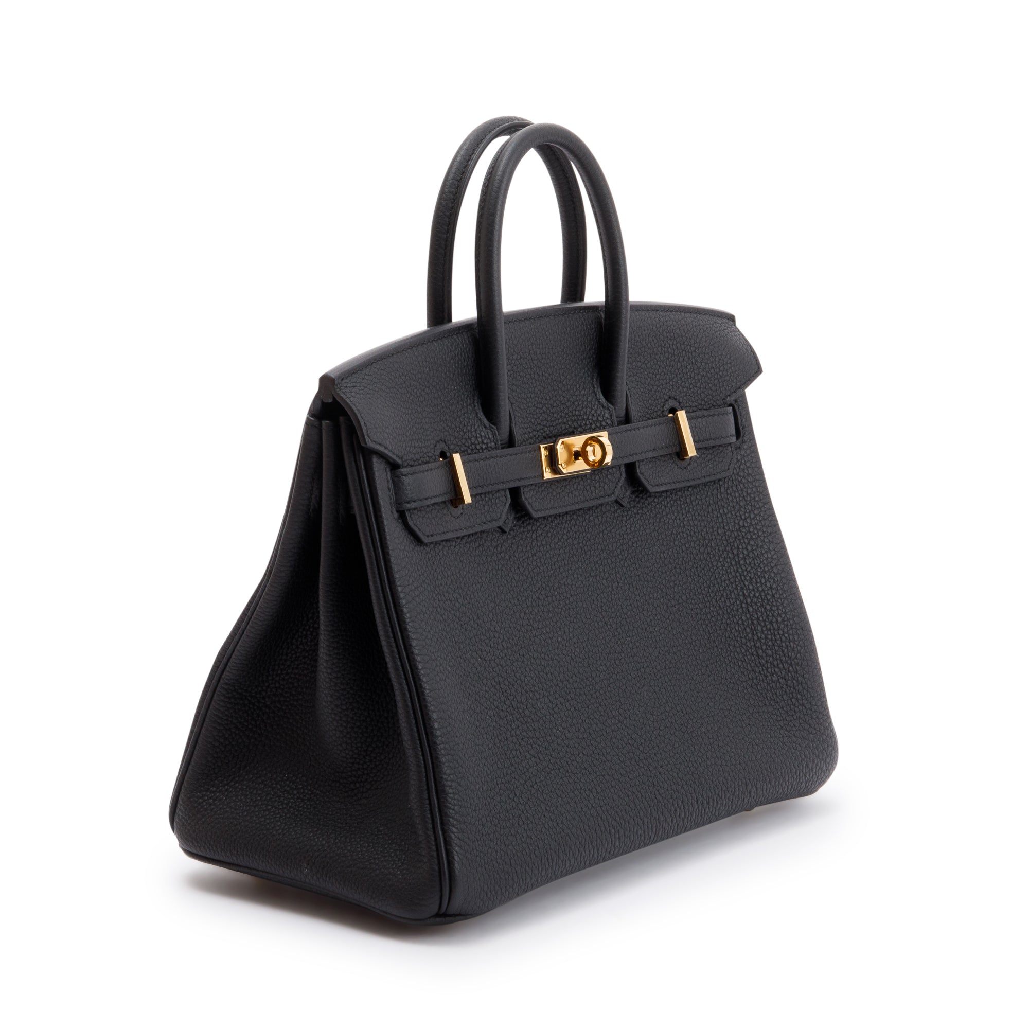 Hermes 2020 Black Togo Birkin 25 w/ Box & Receipt