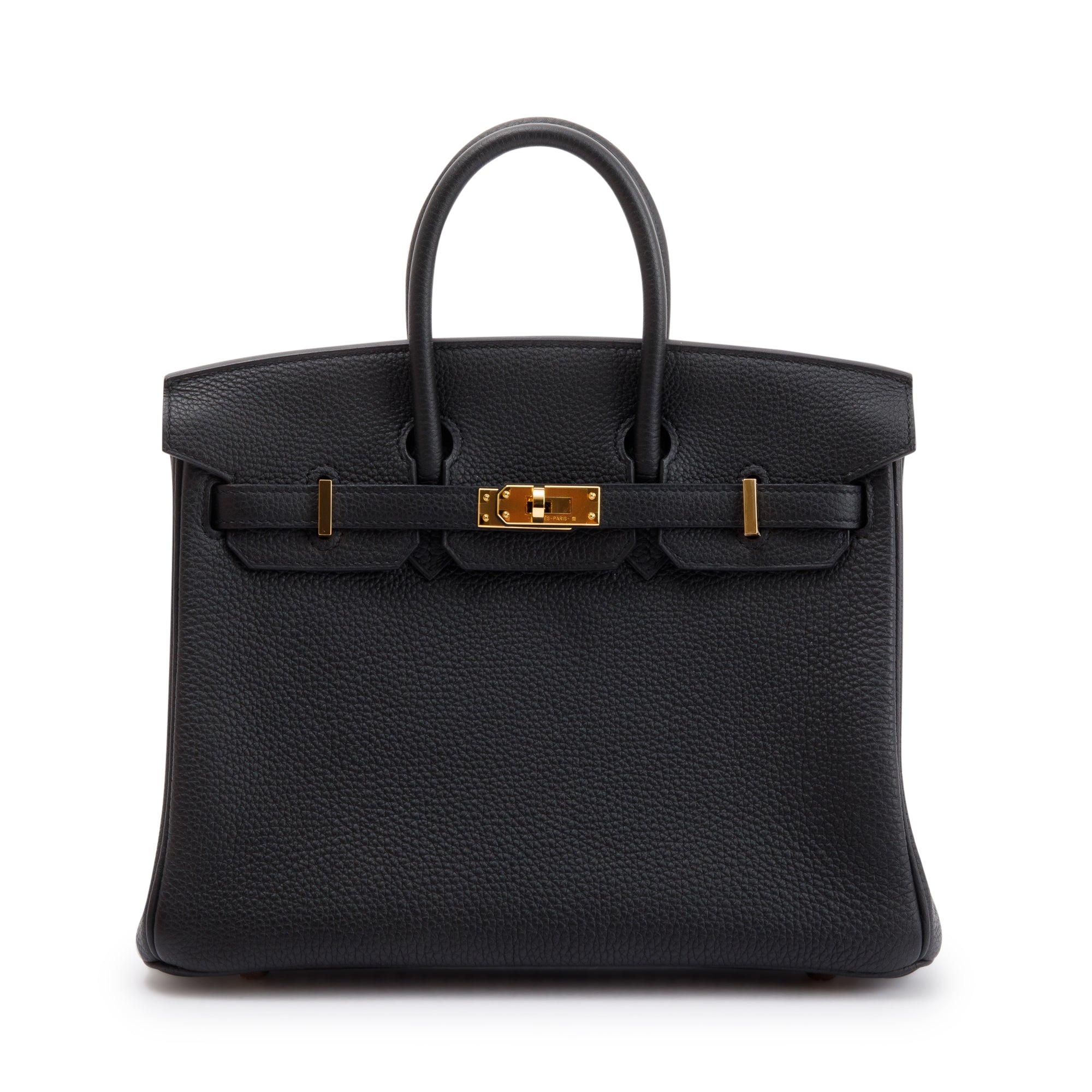 Hermes 2020 Black Togo Birkin 25 w/ Box & Receipt