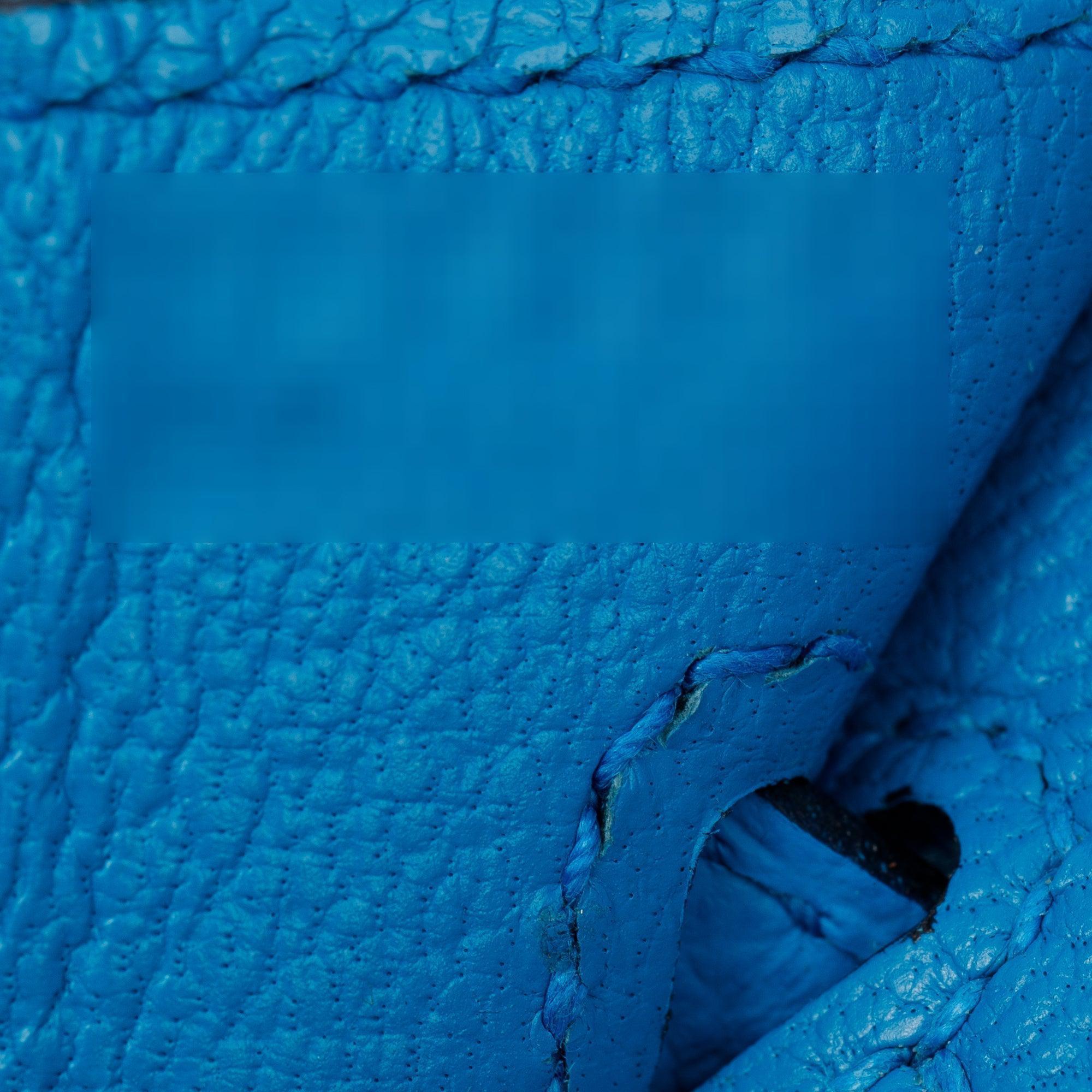 Hermes 2020 Blue Epsom Birkin Sellier 25 w/ Box