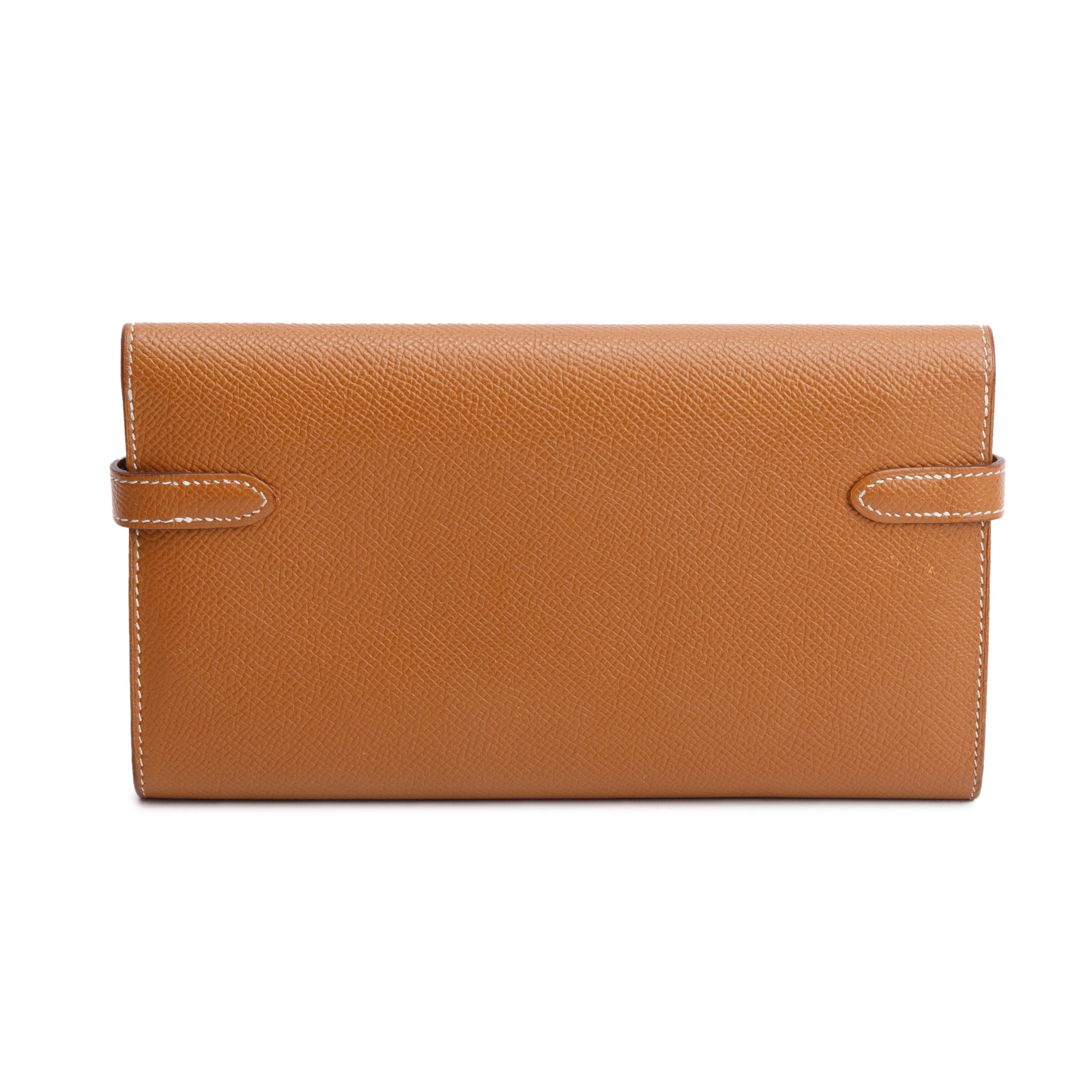 Hermes 2020 Gold Epsom Leather Classic Kelly Longue Wallet