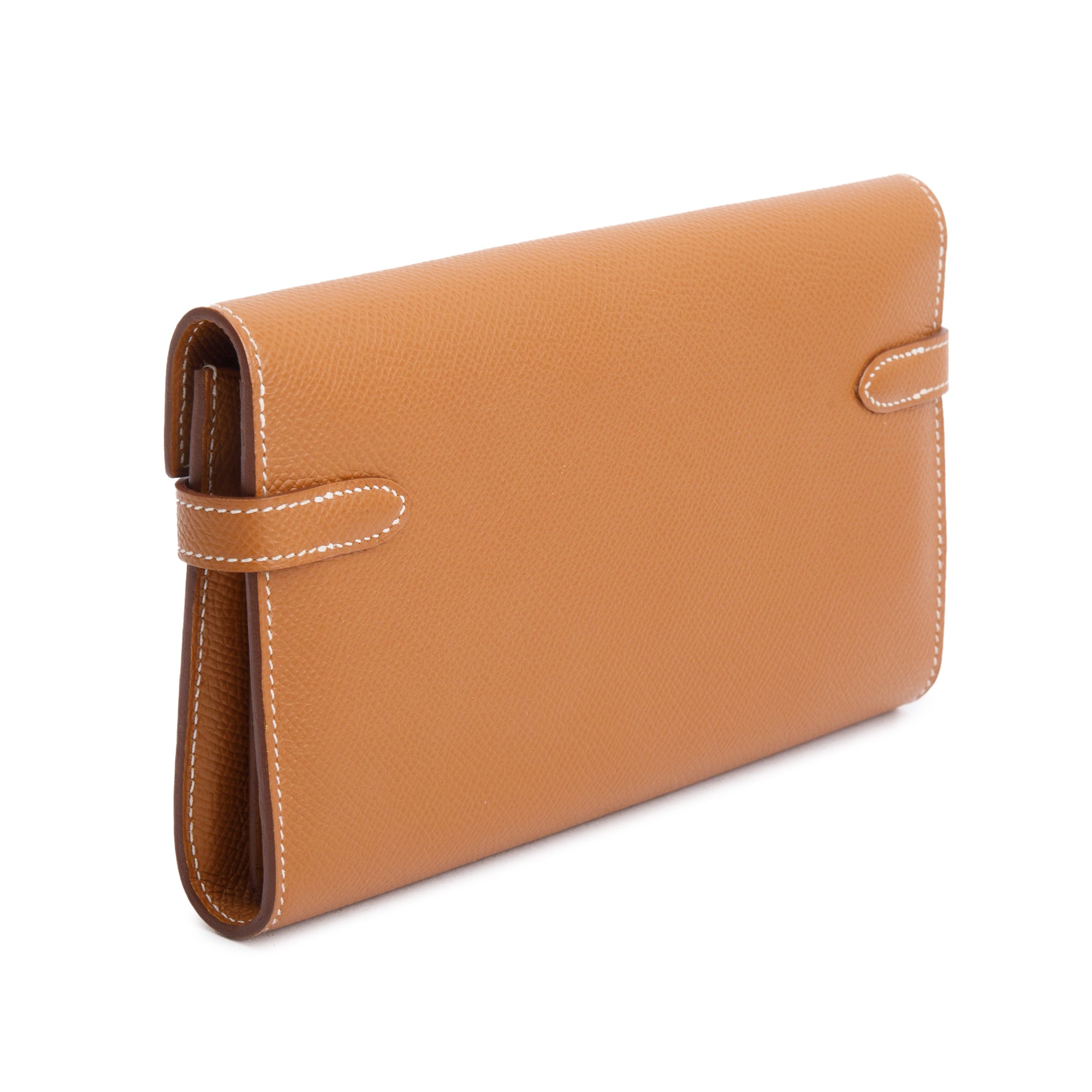 Hermes 2020 Gold Epsom Leather Classic Kelly Longue Wallet