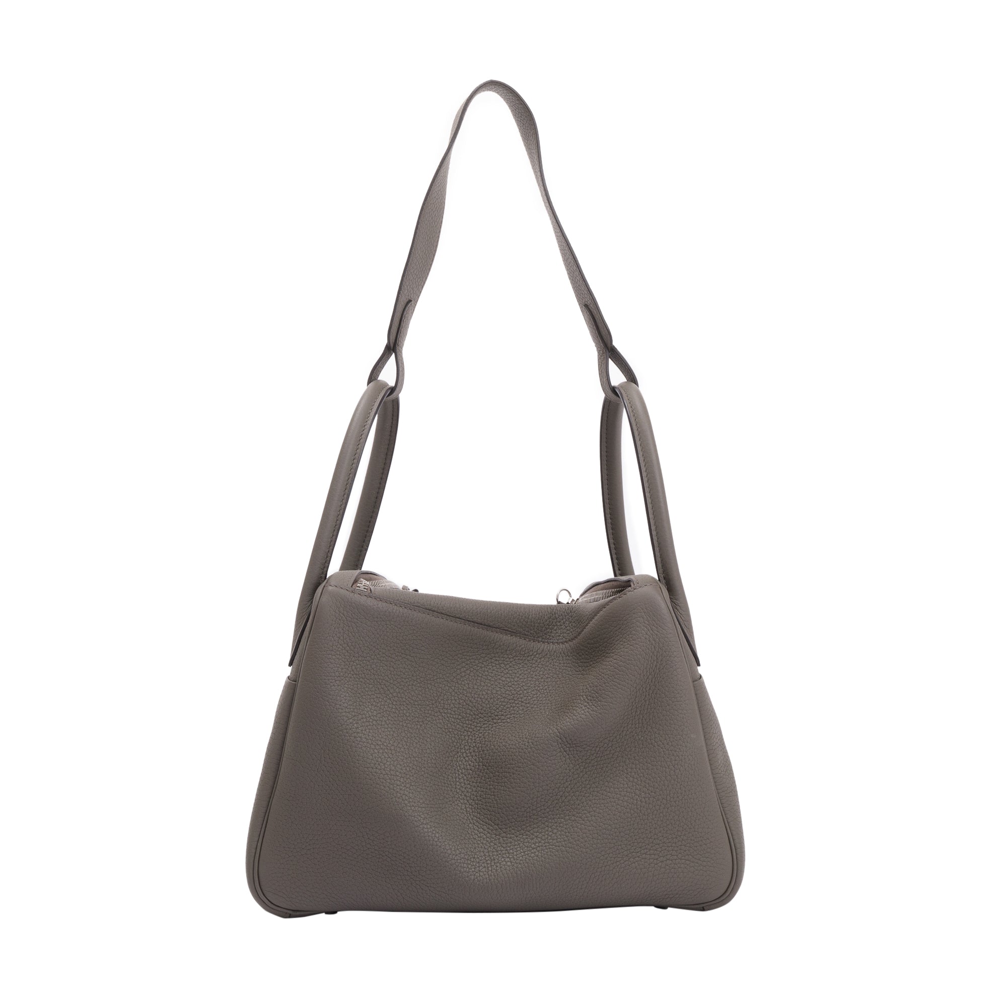 Hermes 2020 Grey Clemence Leather Lindy 30