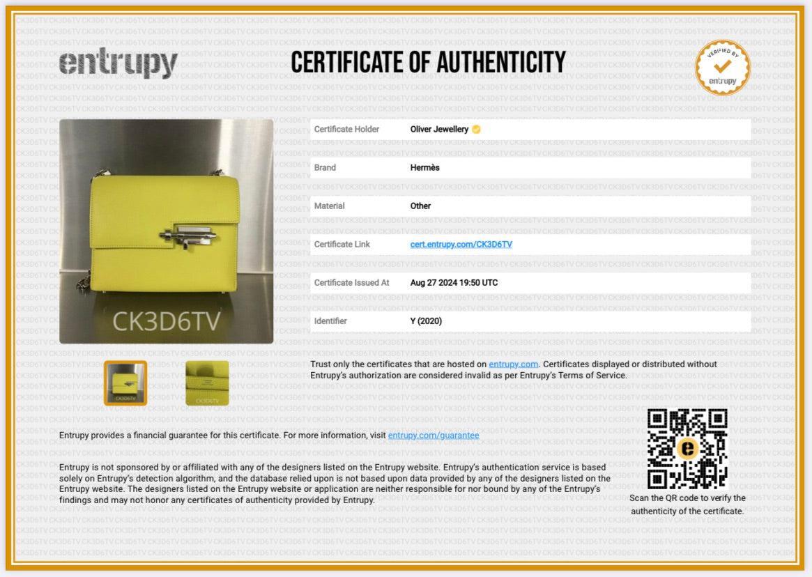 Hermes 2020 Lime Chevre Mysore Mini Verrou Chaine 17