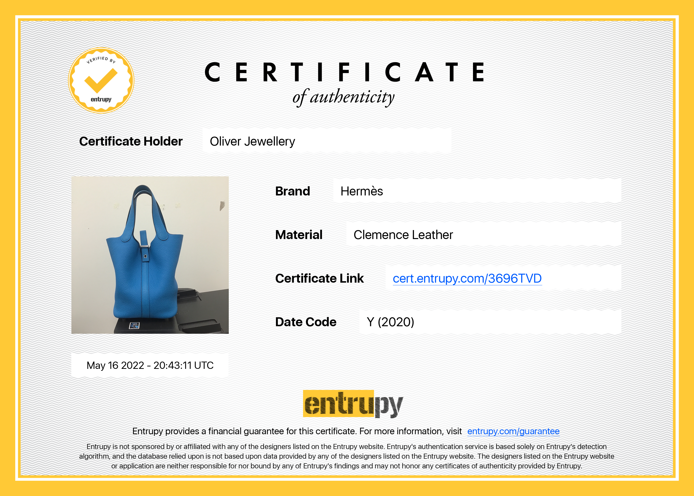 Hermes 2020 Picotin Lock 18