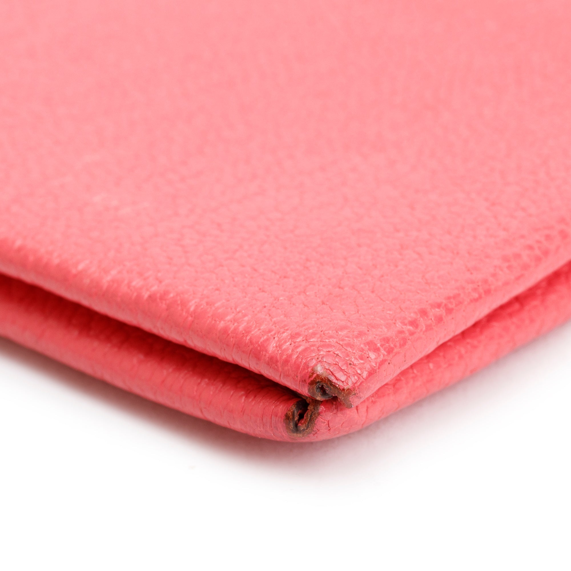 Hermes 2020 Rose Azalee Chevre Mysore Calvi Card Holder w/ Box