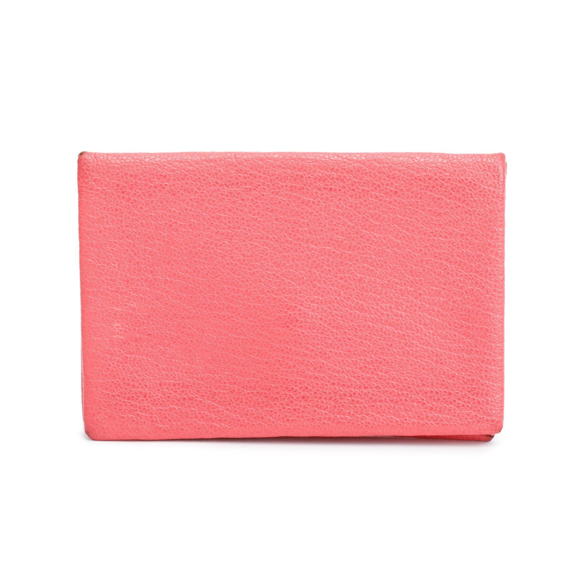 Hermes 2020 Rose Azalee Chevre Mysore Calvi Card Holder w/ Box