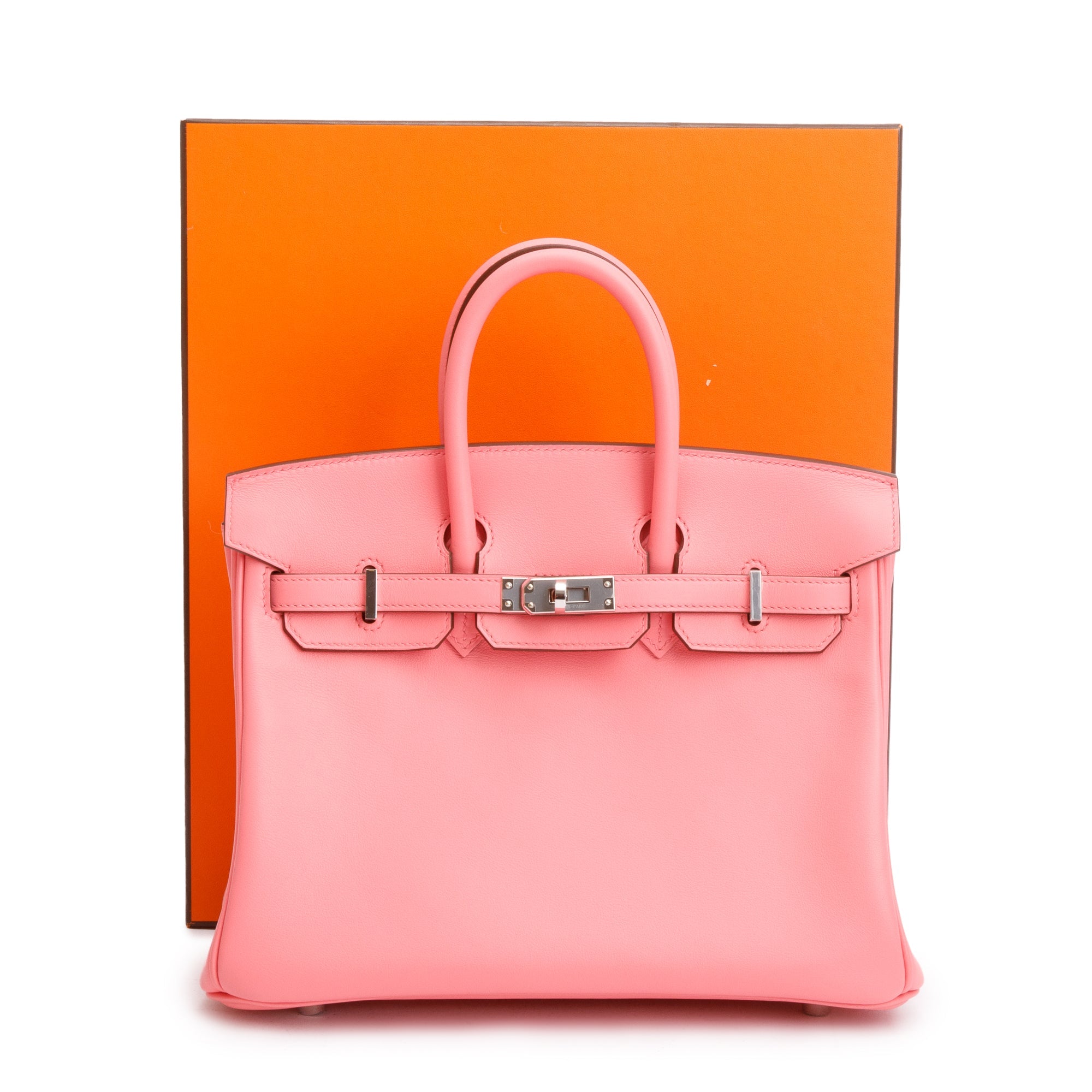 Hermes 2020 Rose Ete Veau Swift Birkin 25 w/ Box