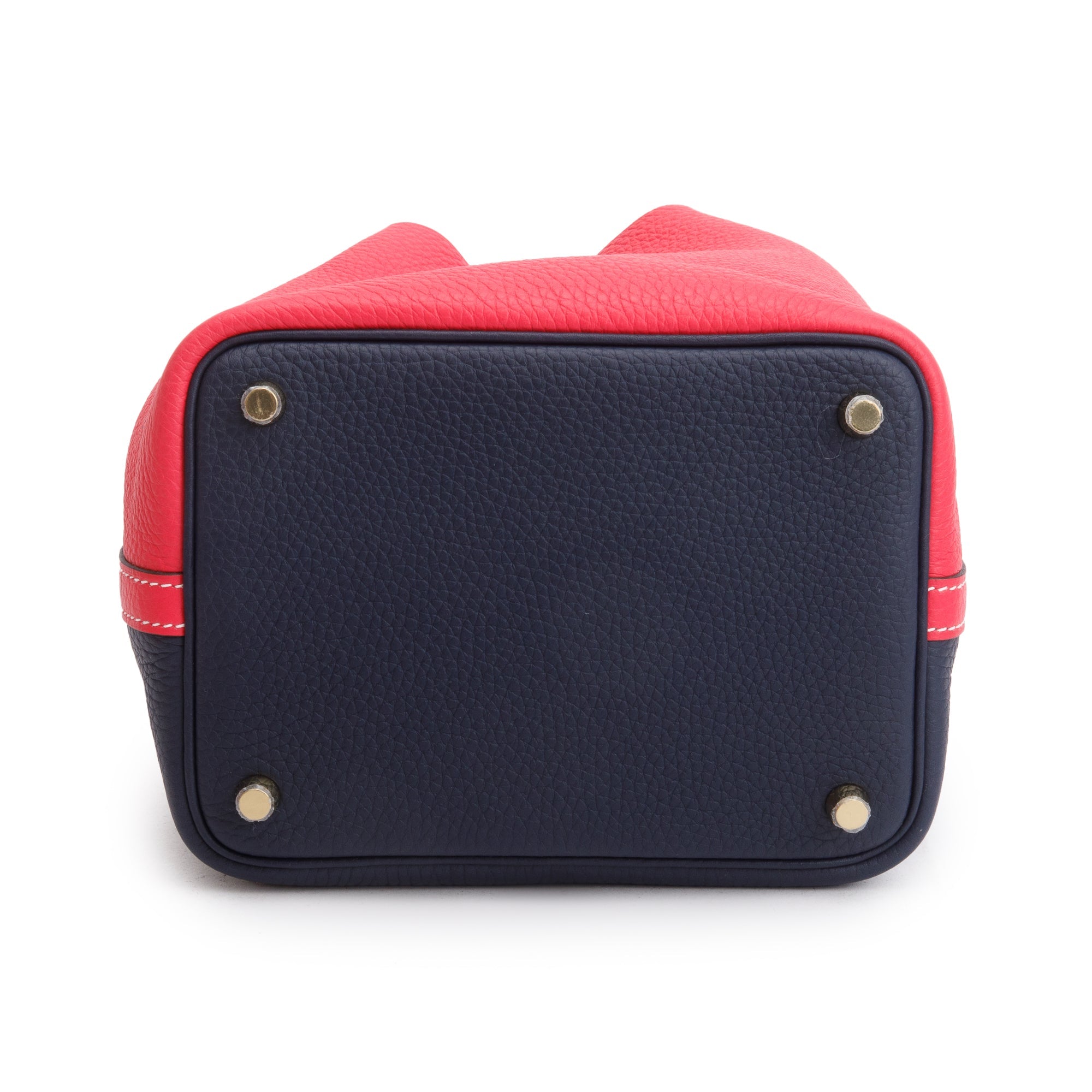 Hermes 2020 Rose Extreme/Blue Nuit Bicolor Taurillon Clemence Picotin Lock 18 w/ Box