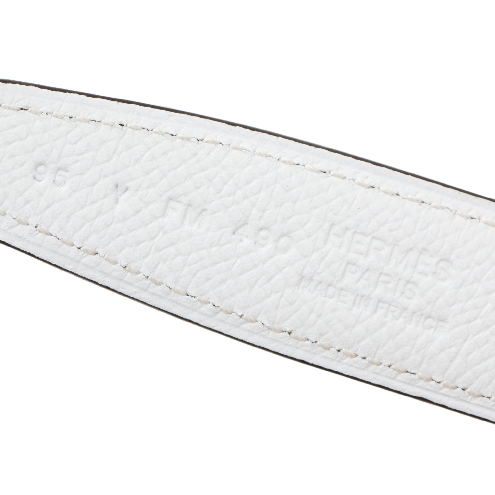 Hermes 2020 Yellow/White Swift & Epsom Leather Reversible 24 MM Gold Plated Mini H Belt Kit