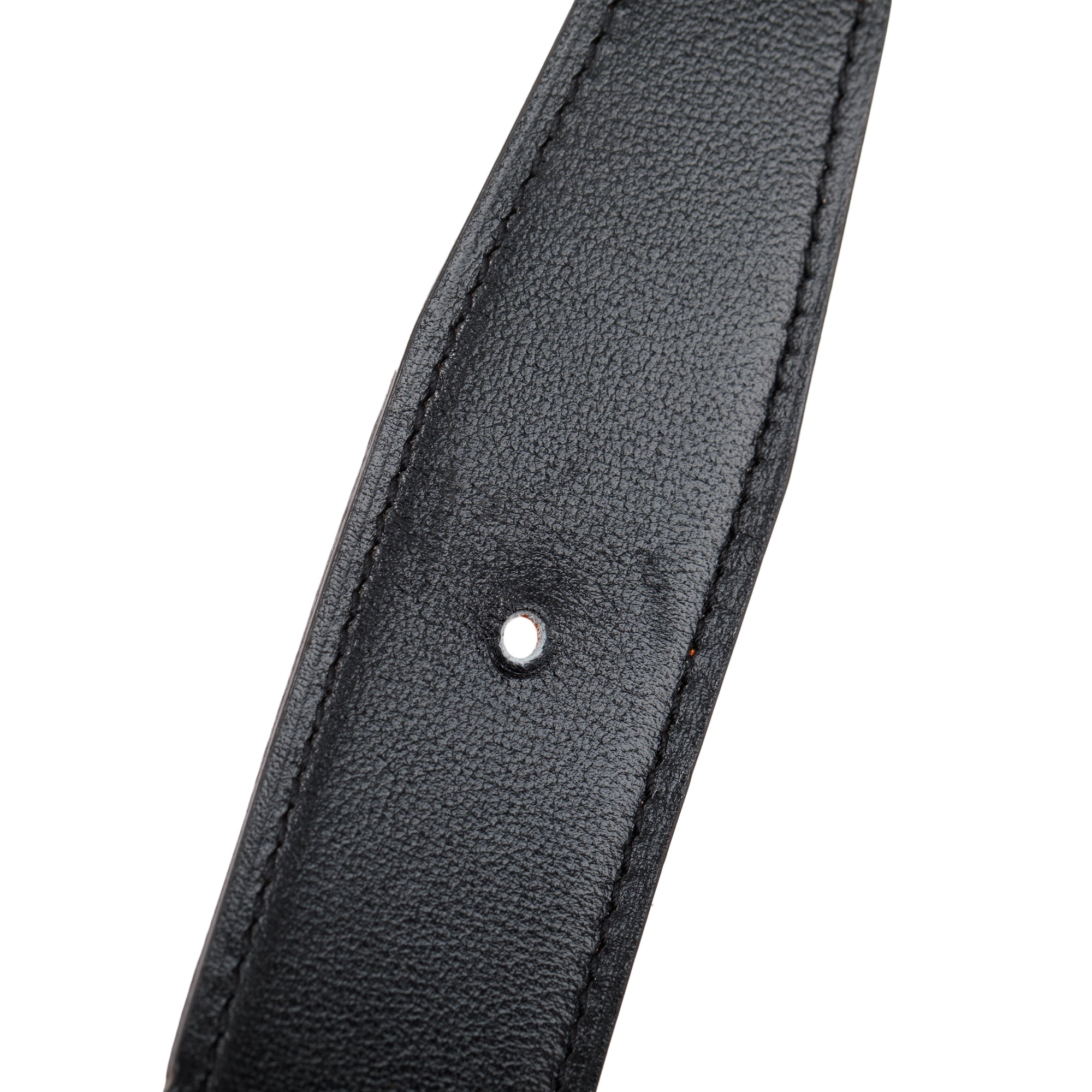 Hermes 2021 Black Box Orange Togo Leather Reversible 32 mm H Belt Kit