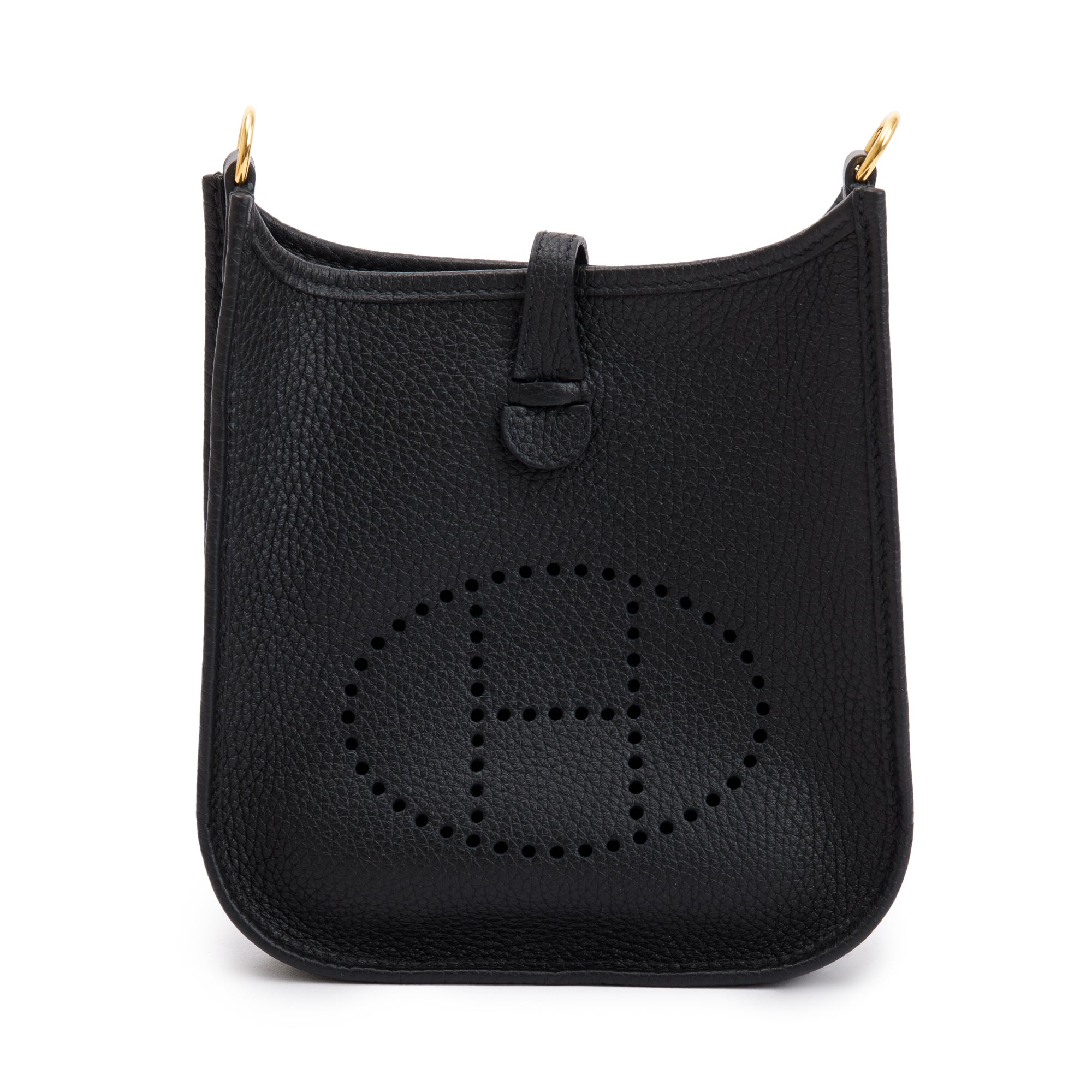 Hermes 2021 Black Noir Taurilon Clemence Amazone Evelyne TPM 16 w/ Box