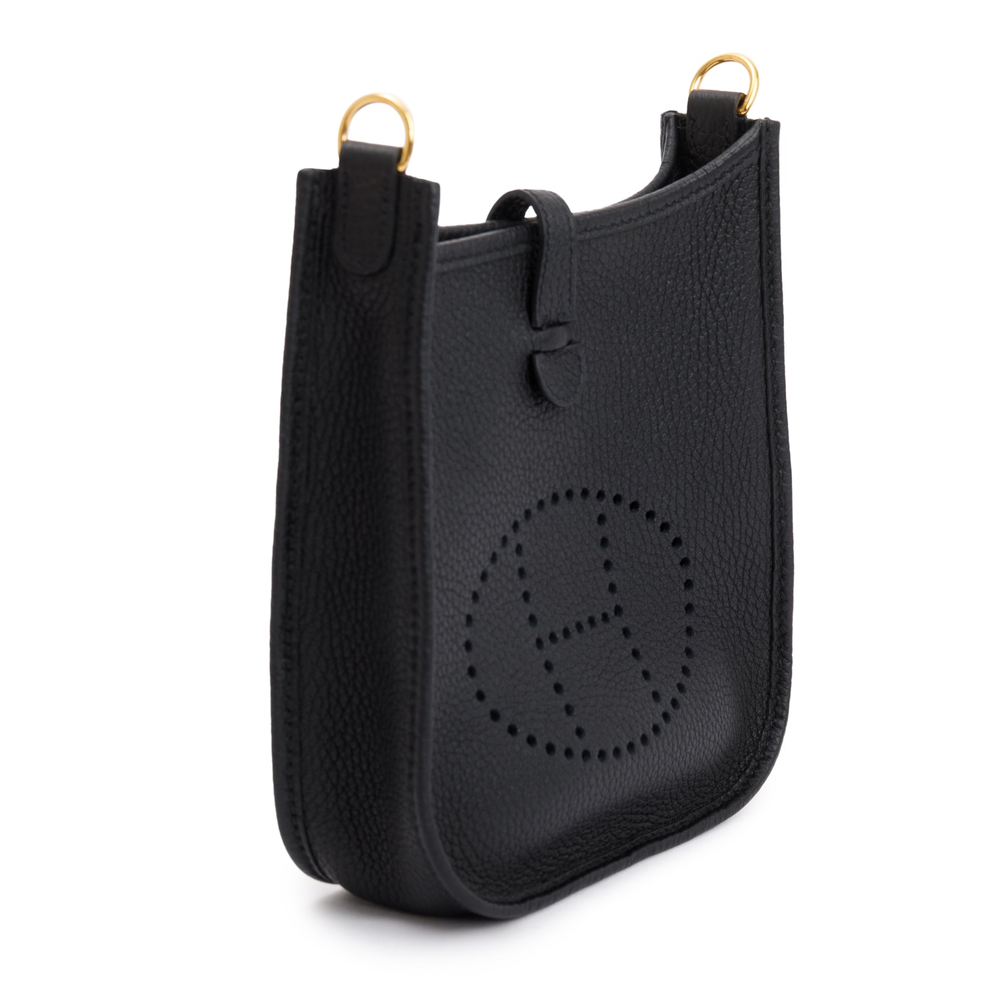 Hermes 2021 Black Noir Taurilon Clemence Amazone Evelyne TPM 16 w/ Box