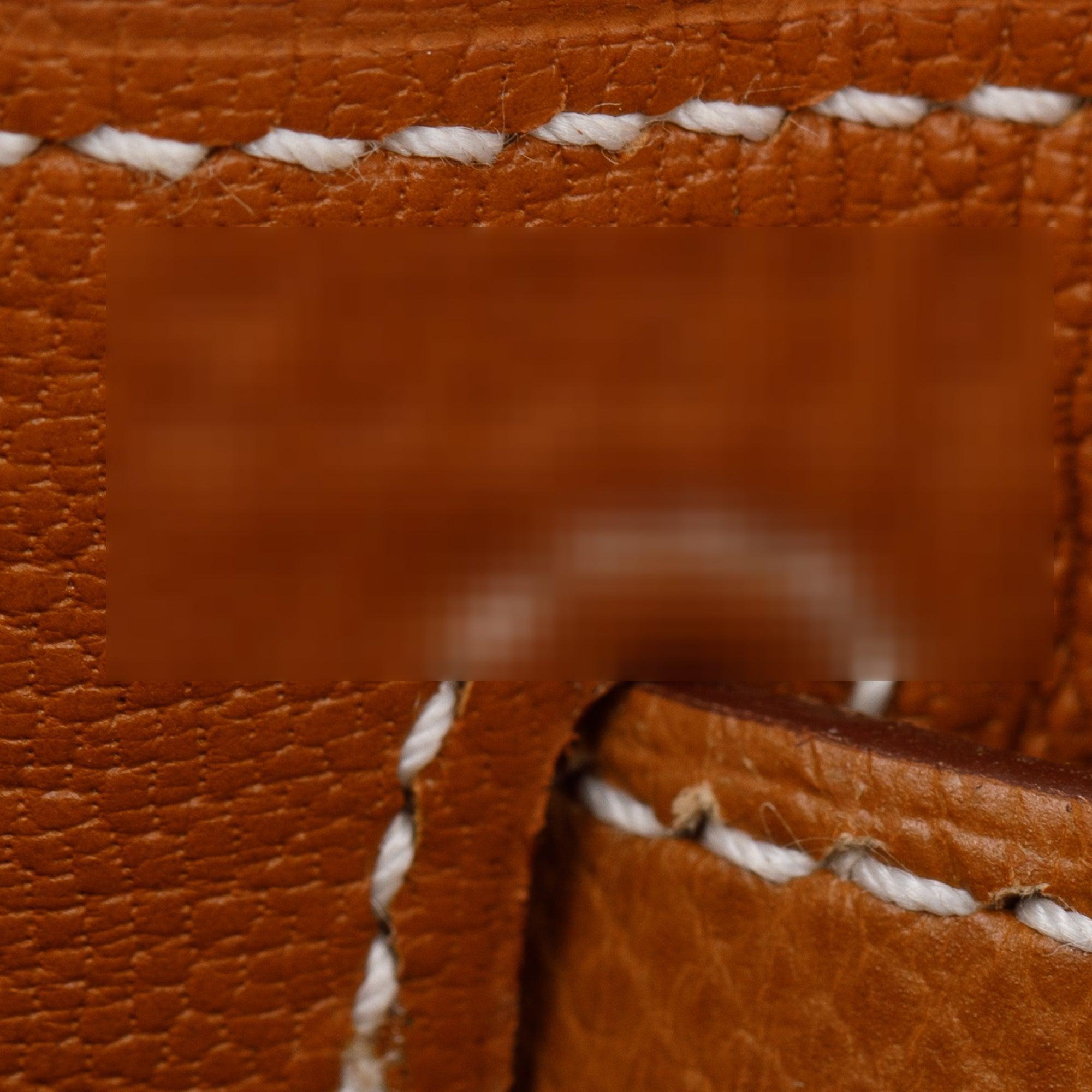 Hermes 2021 Gold Veau Epsom Kelly II Sellier 28 w/ Box