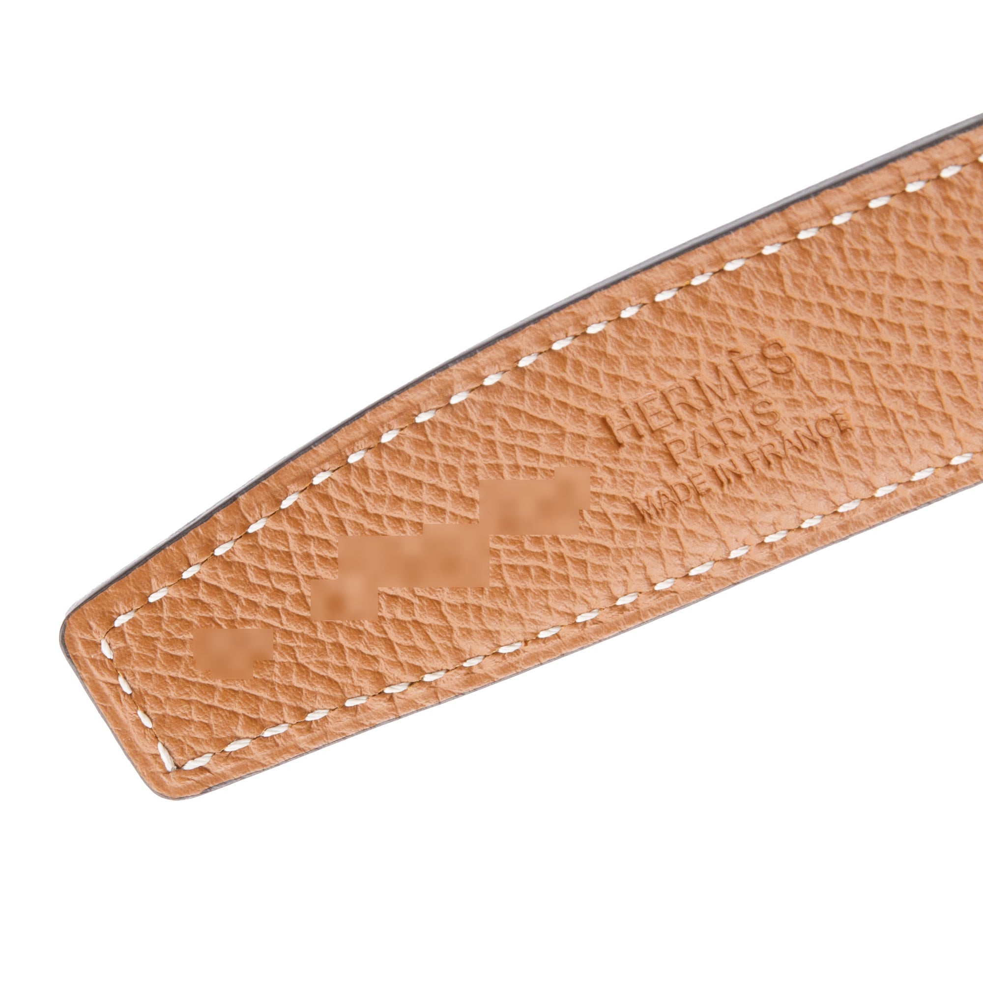 Hermes 2021 Noir/Gold Swift & Epsom Leather Reversible 24 MM Mini Rose Gold Plated H Belt Kit w/ Box