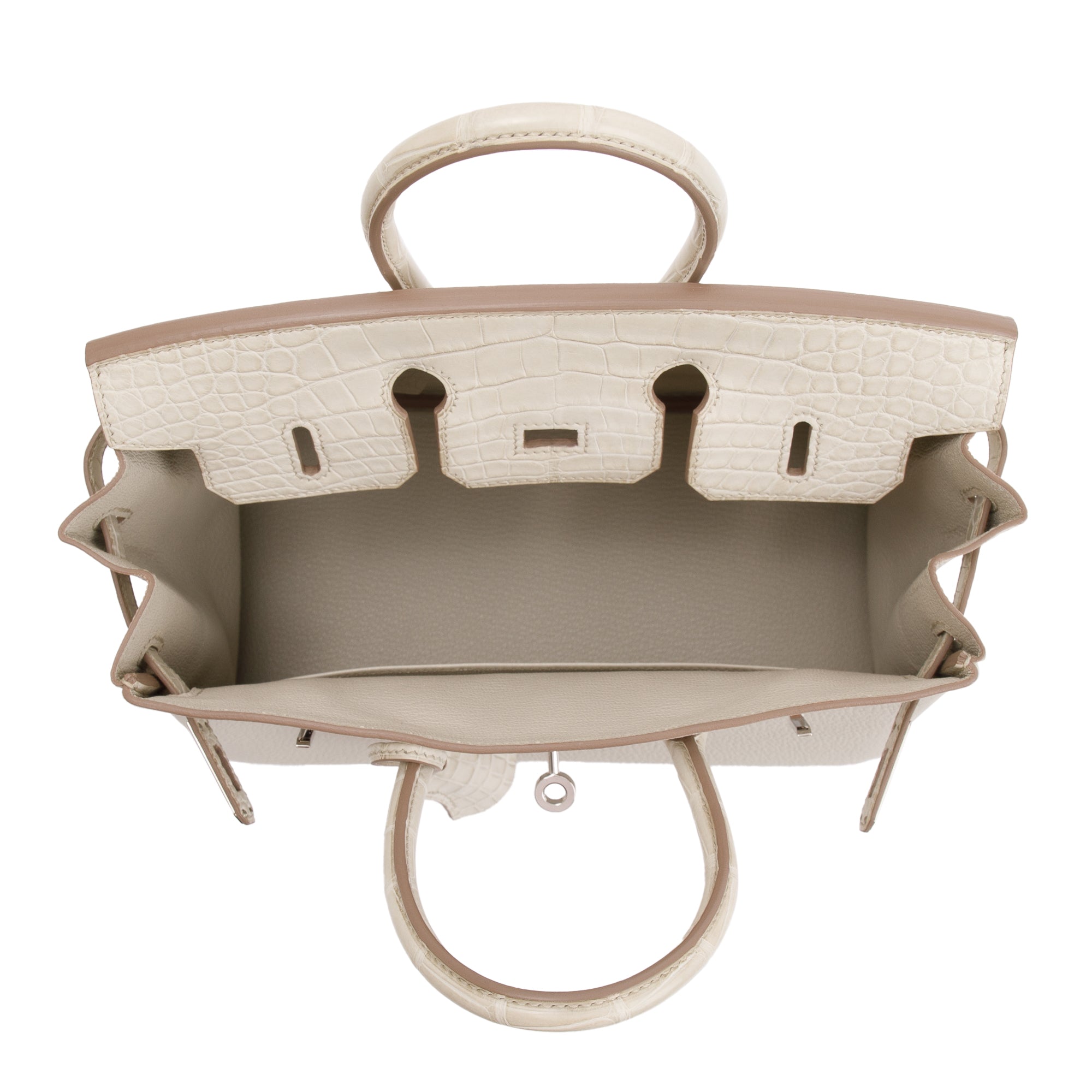 Hermes 2022 Beton Matte Alligator Veau Togo Birkin Touch 25 w/ Box