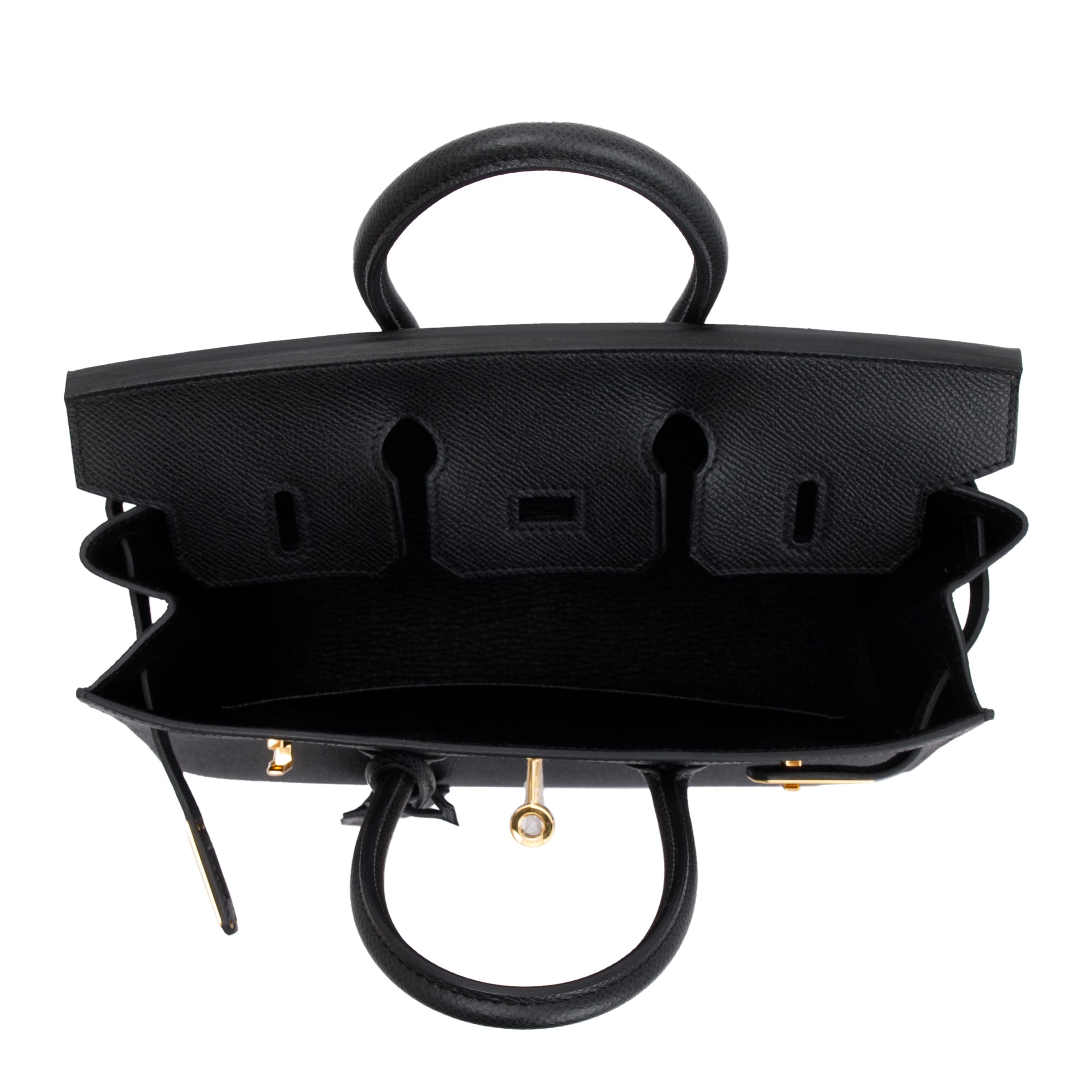 Hermes 2022 Black Noir Epsom Birkin Sellier 25 w/ Box