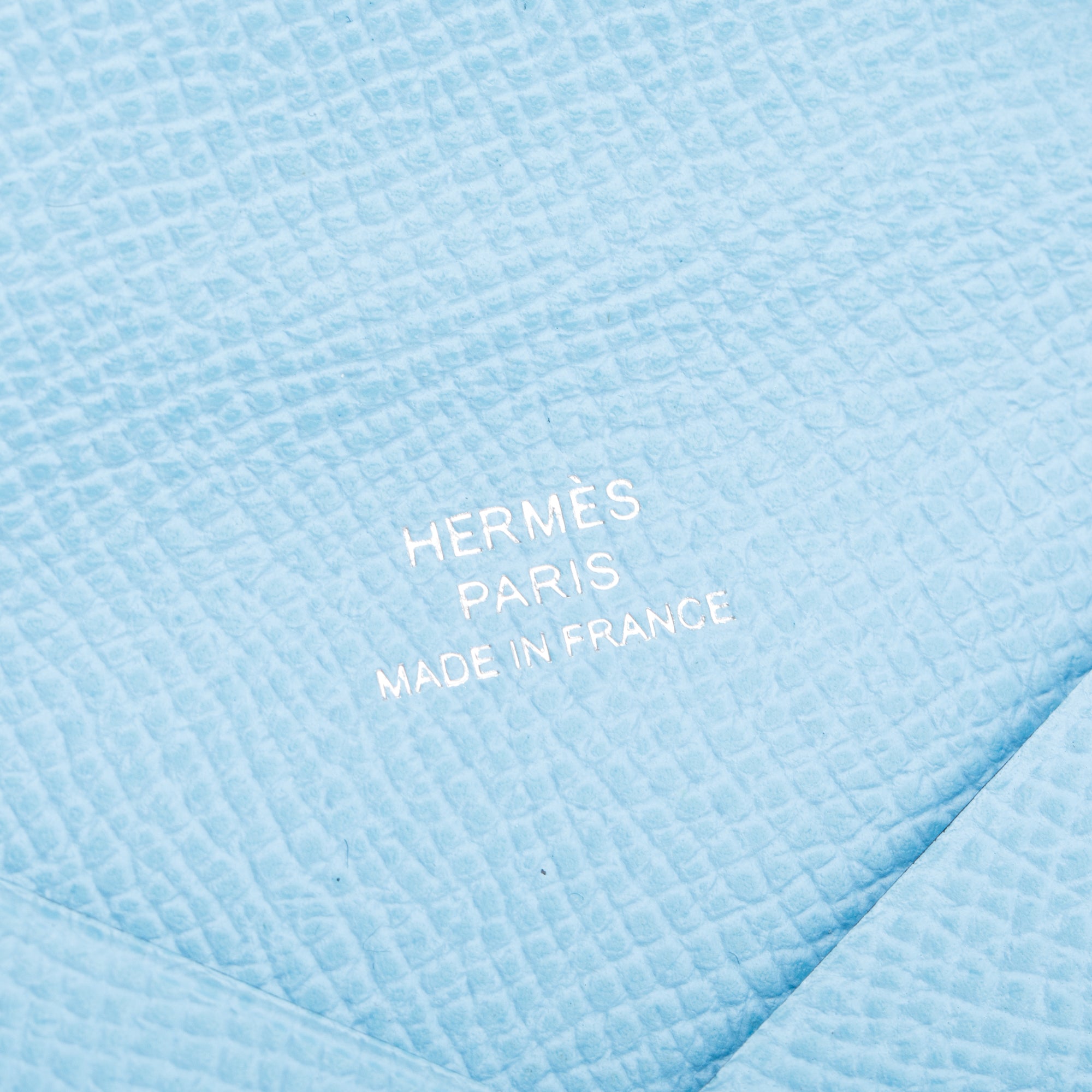 Hermes 2022 Bleu Du Nord Epsom Calvi Card Holder w/ Box