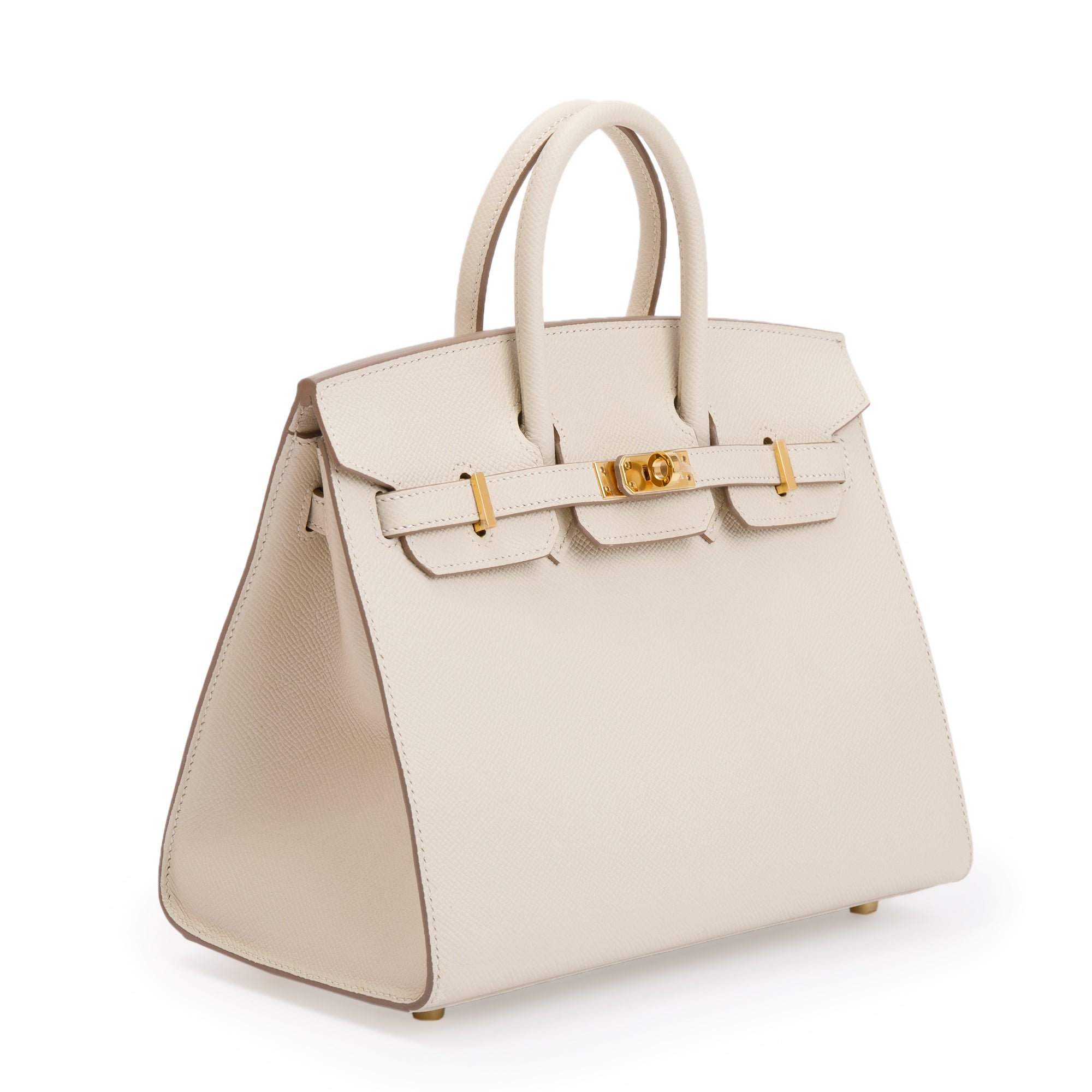 Hermes 2022 Craie Epsom Birkin Sellier 25 w/ Box