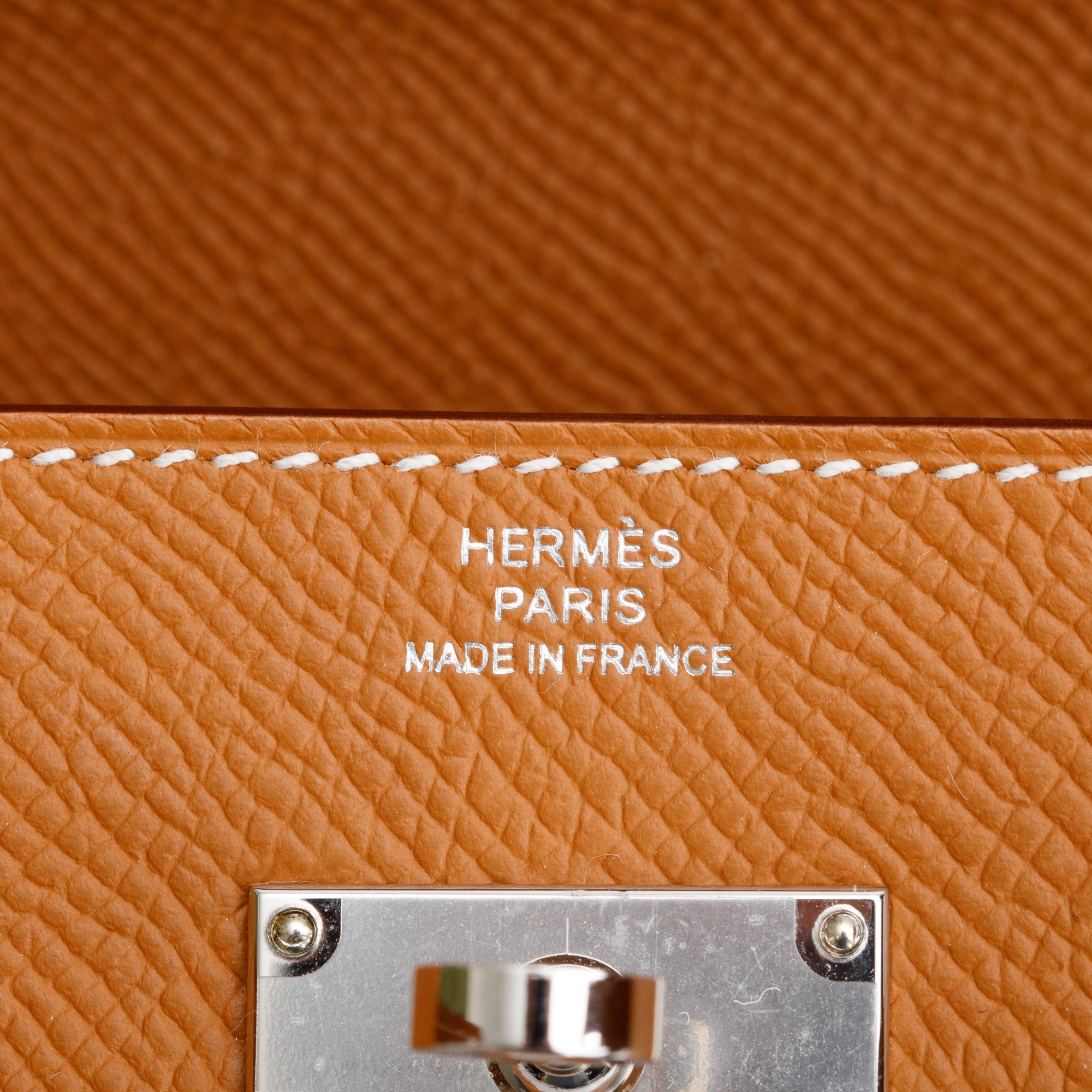 Hermes 2022 Gold Epsom Leather Kelly Wallet To Go w/ Box & Strap