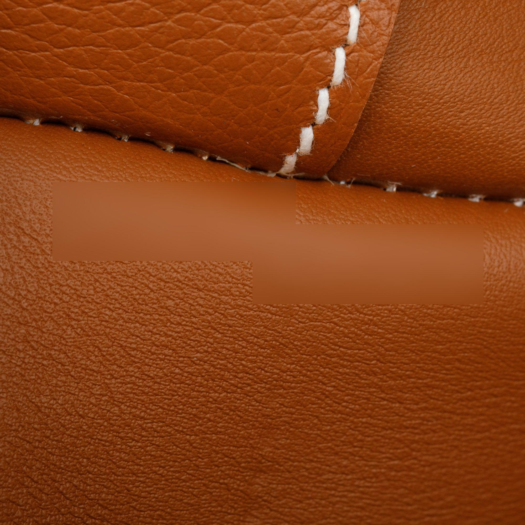 Hermes 2022 Gold Evercolor Calfskin Leather Novapolis Pouch