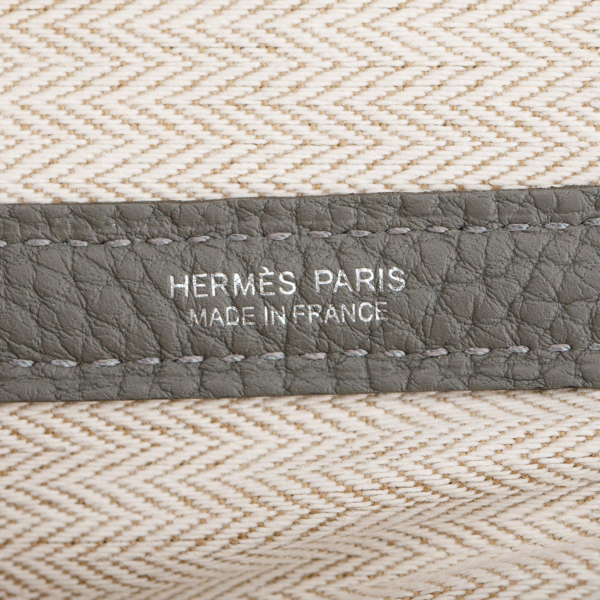 Hermes 2022 Grey Negonda Leather Garden Party 36