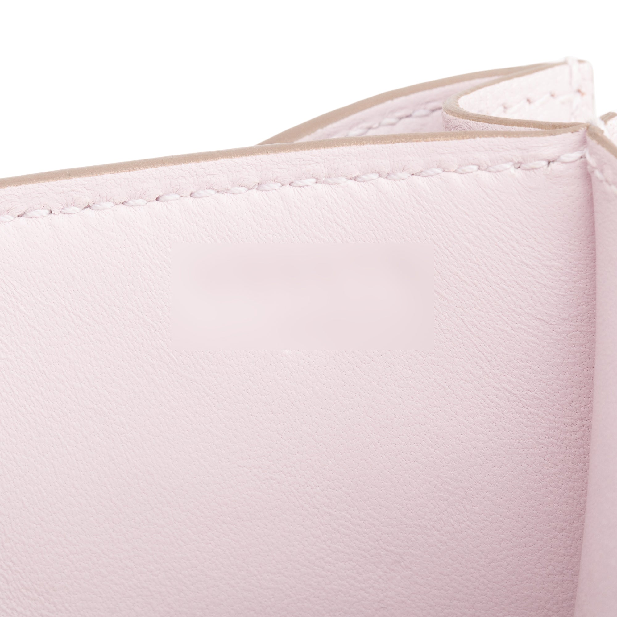 Hermes 2022 Mauve Pale Chevre Mysore Leather Mini Constance III 18 w/ Box