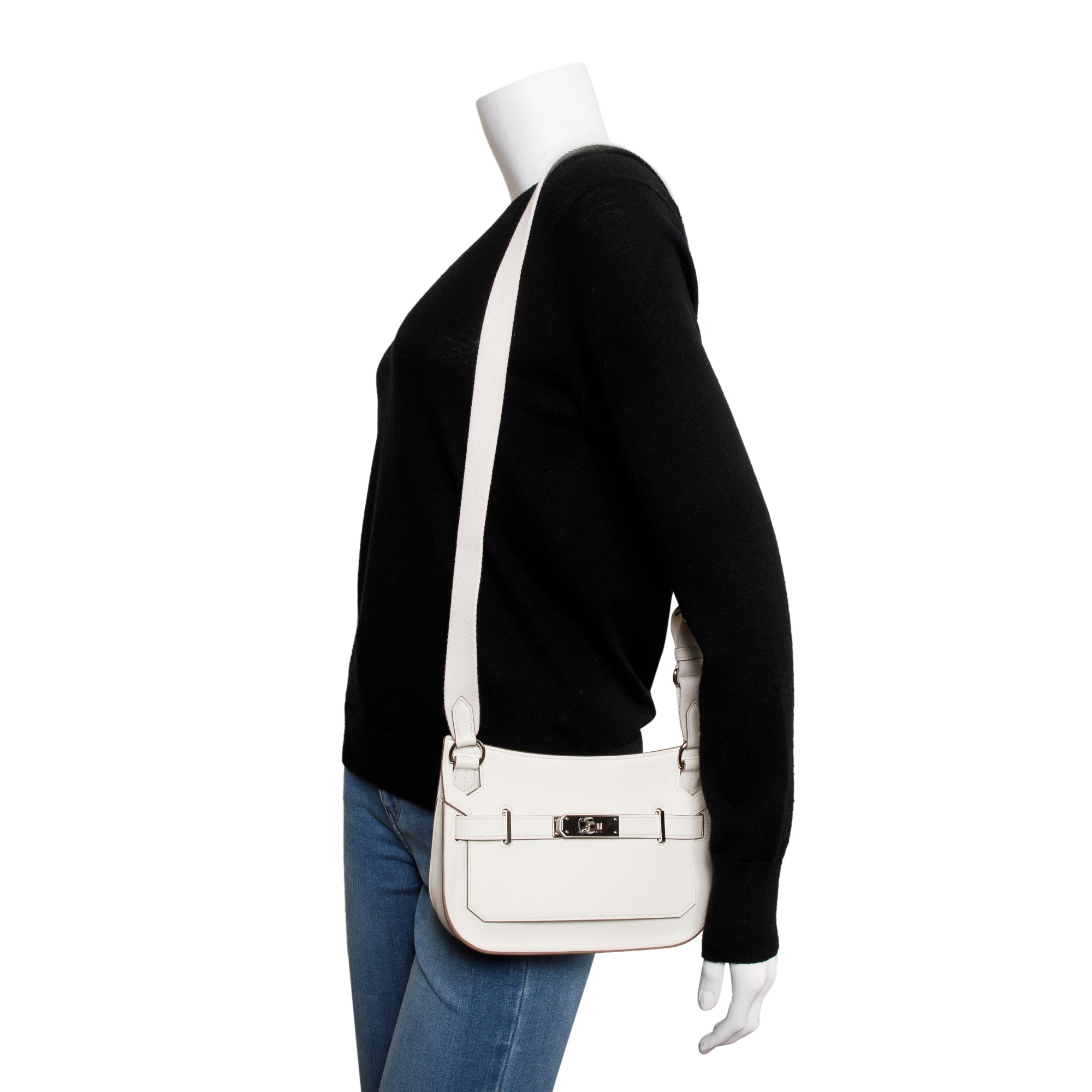 Hermes 2022 Mushroom Swift Leather Mini Jypsiere w/ Box